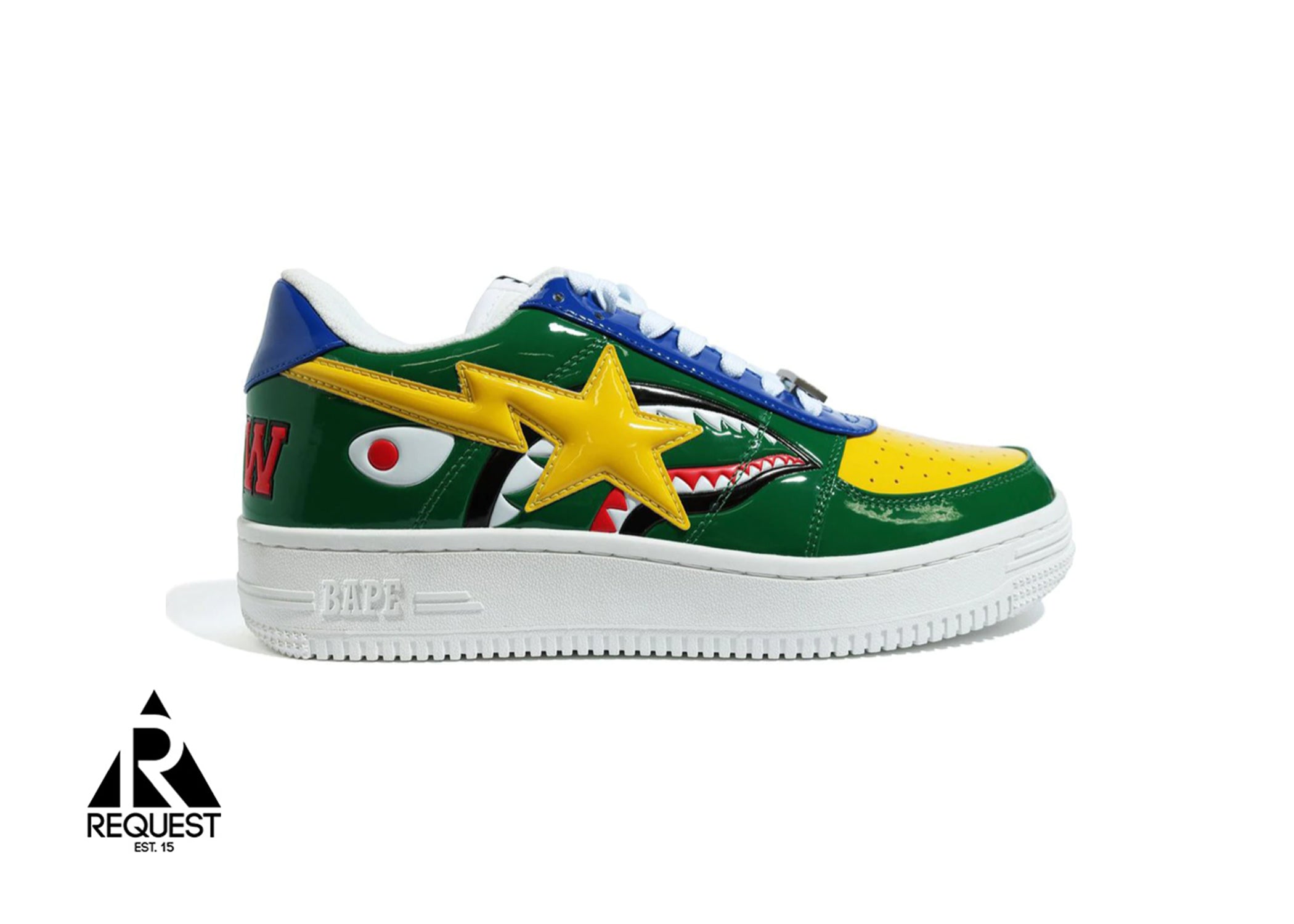 A Bathing Ape Bapesta “M2 20TH Anniversary Patent Green”