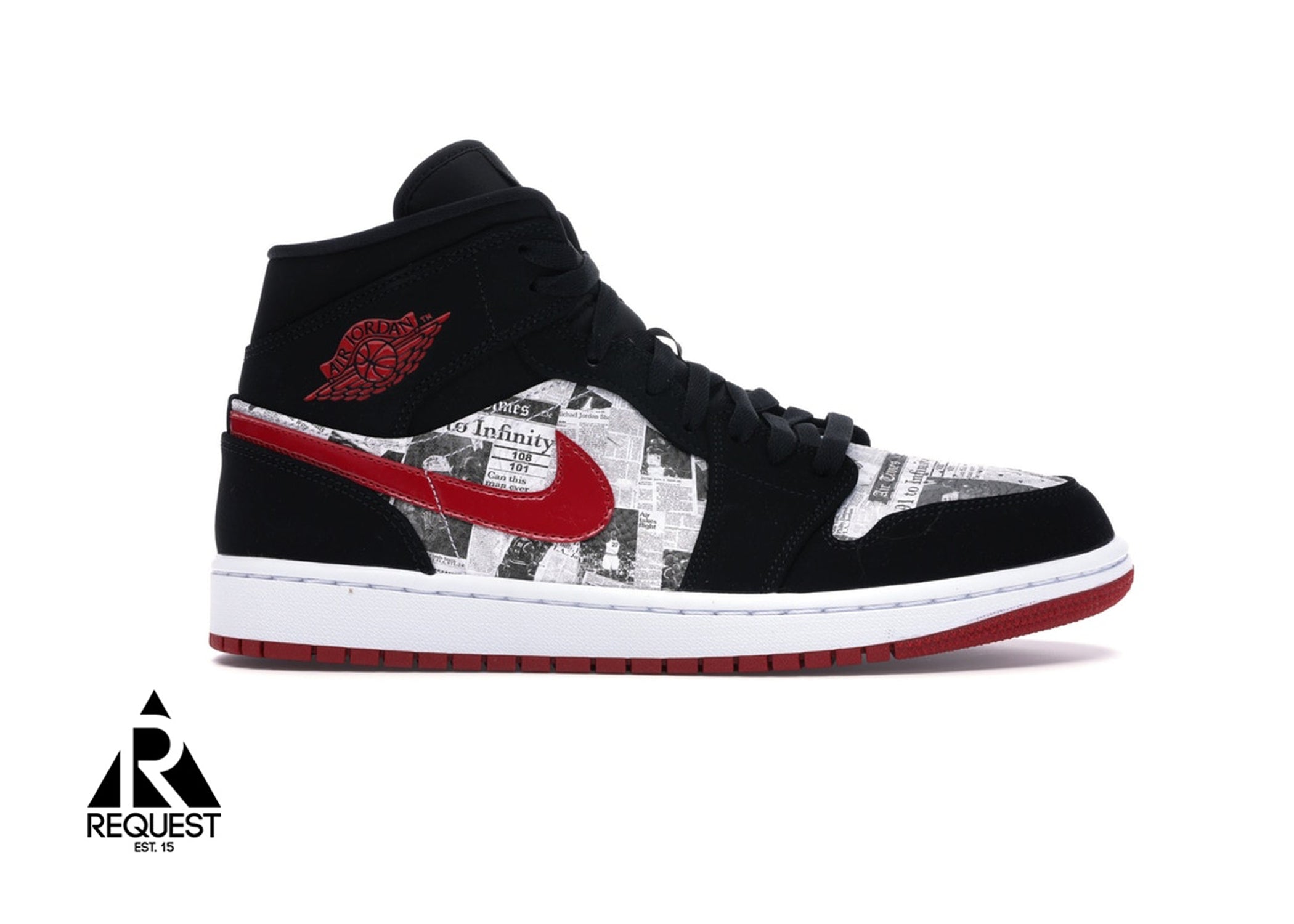 Air Jordan 1 Retro Mid “Newspaper Air Times”