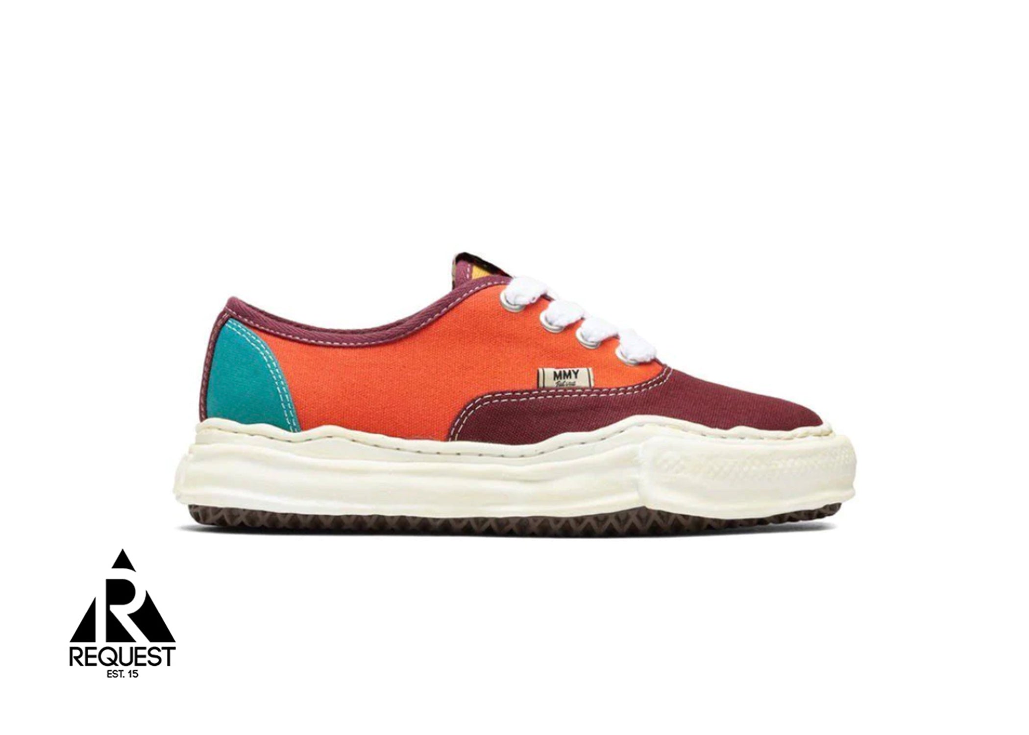 Maison Mihara Yasuhiro Color Block Low Top "Orange Multicolor"