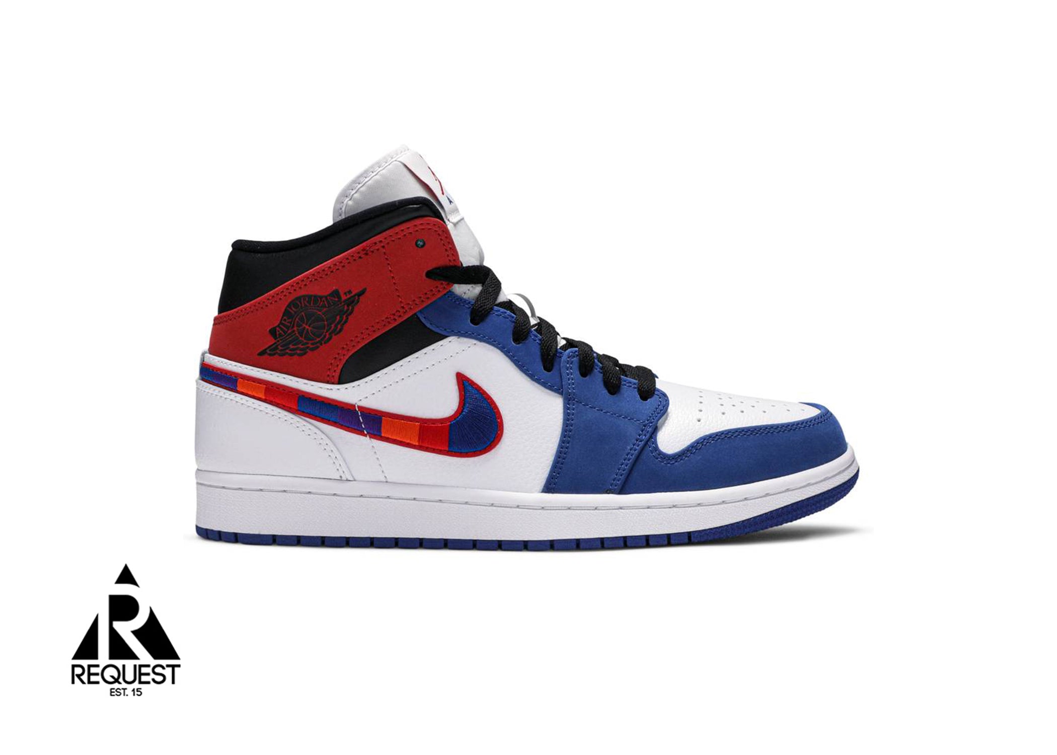 Air Jordan 1 Retro Mid “Multi Color Swoosh”