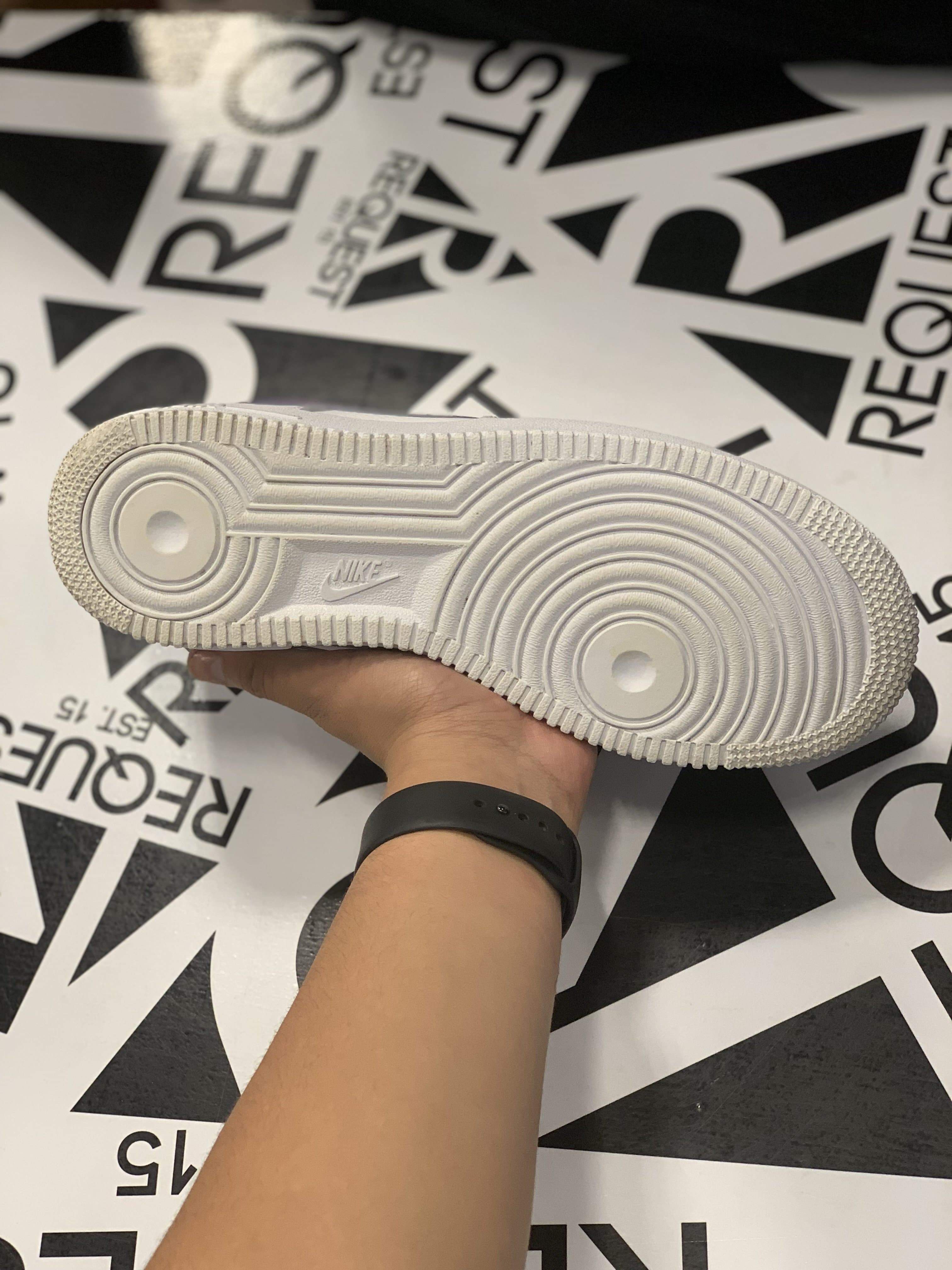 Nike Air Force 1 “White With Purple Swoosh”