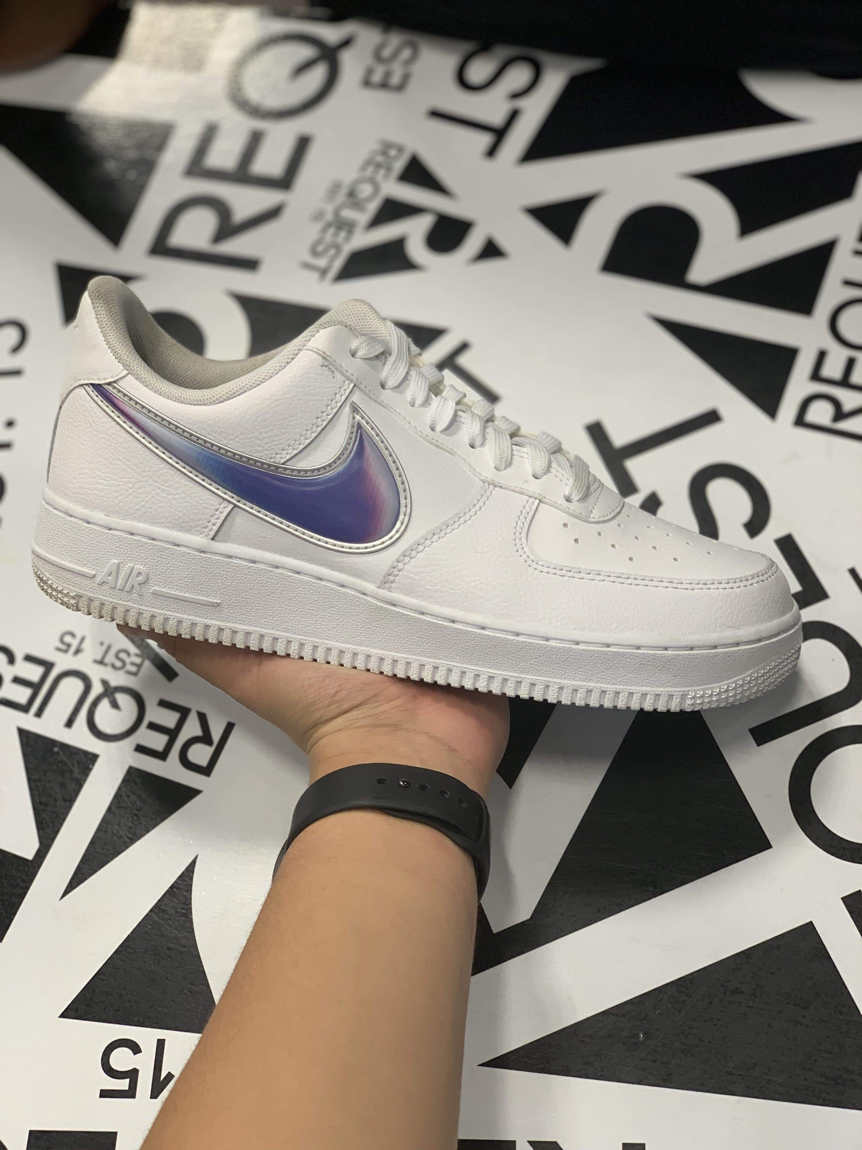 Nike Air Force 1 “White With Purple Swoosh”