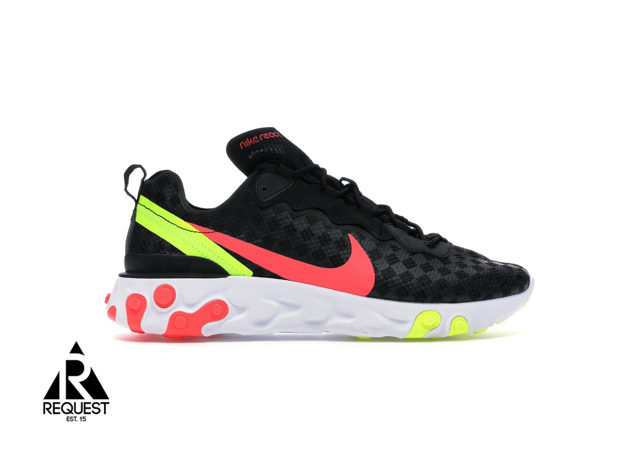 Nike React Element 55 “Black Crimson Volt”