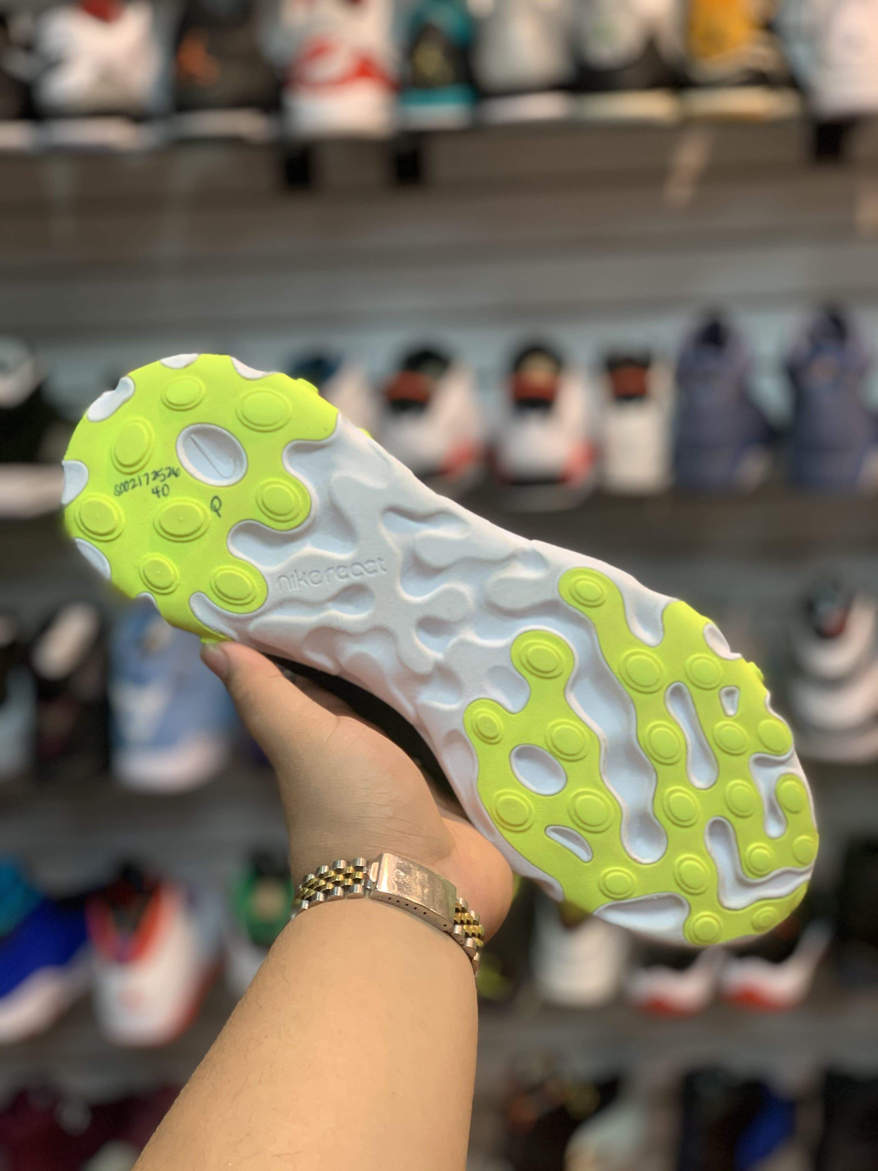 Nike React Element 55 “Black Wolf Grey Volt”