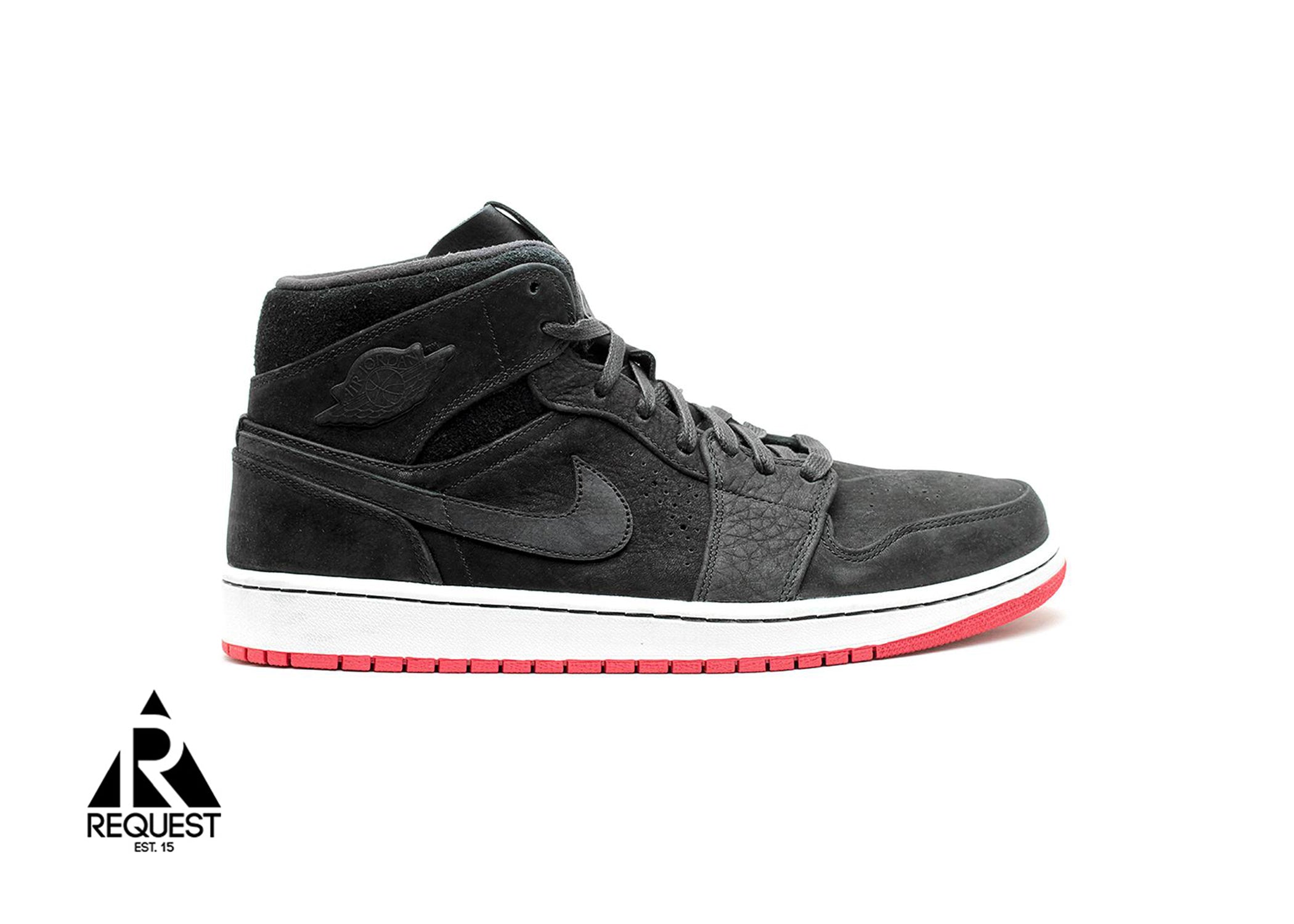 Air Jordan 1 Mid Nouveau "Black Red"