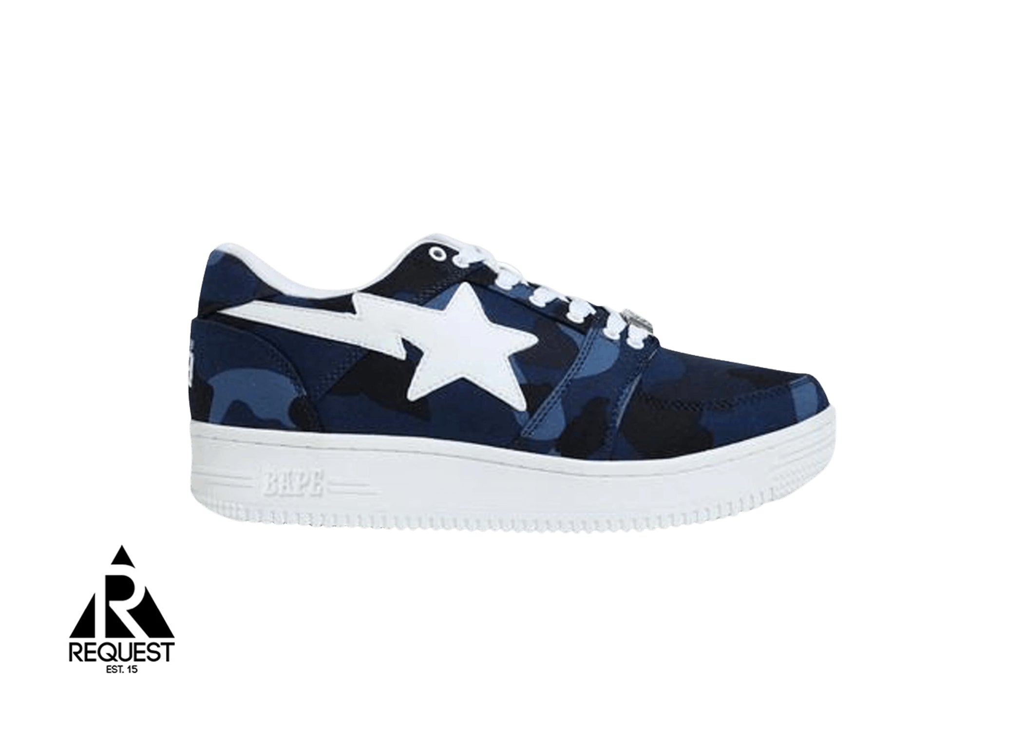 Bapesta Low “Navy Blue Camo”