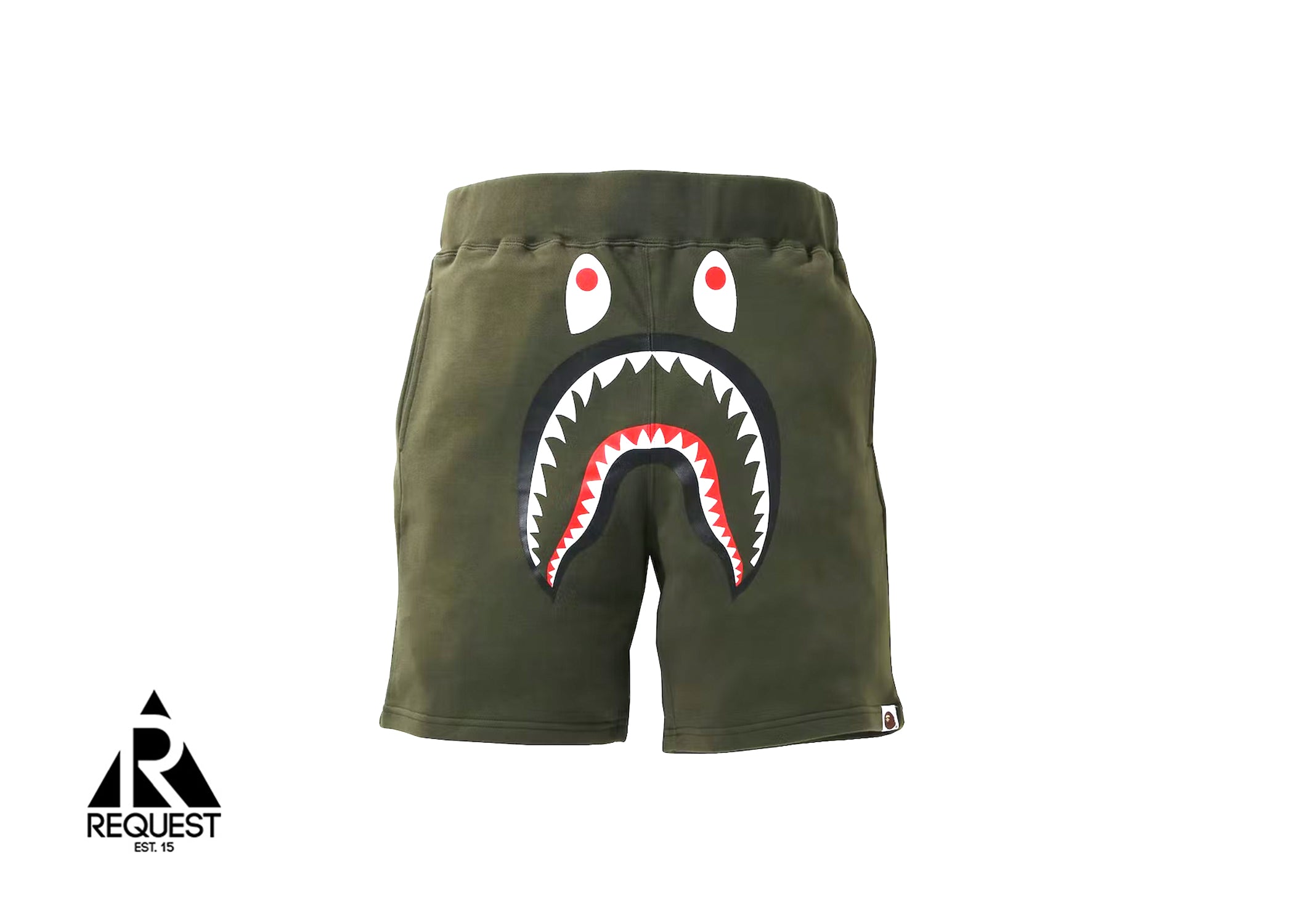 A Bathing Ape Shark Shorts "Olive"