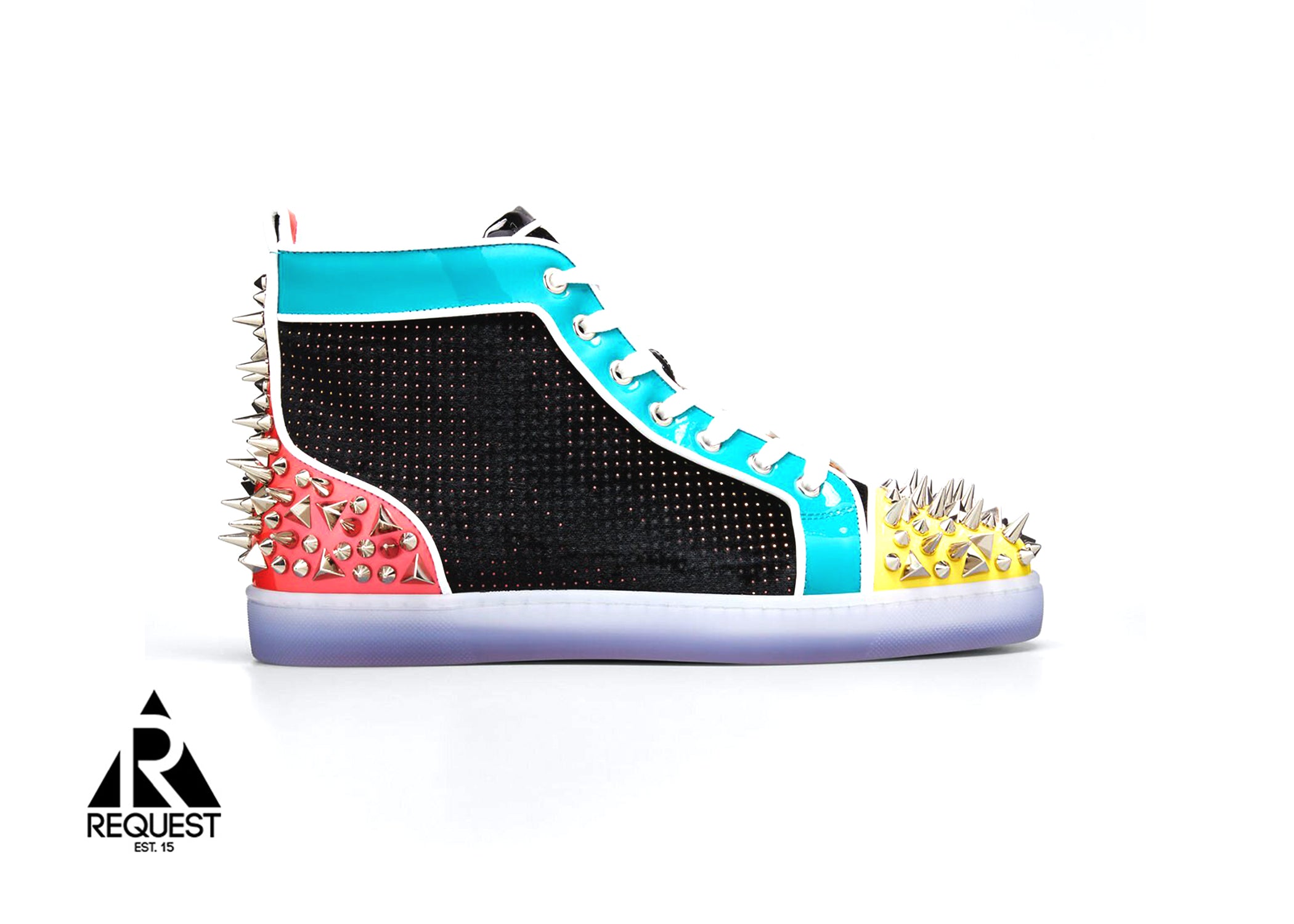 Christan Louboutin Orlato “Spiked Colorblock”