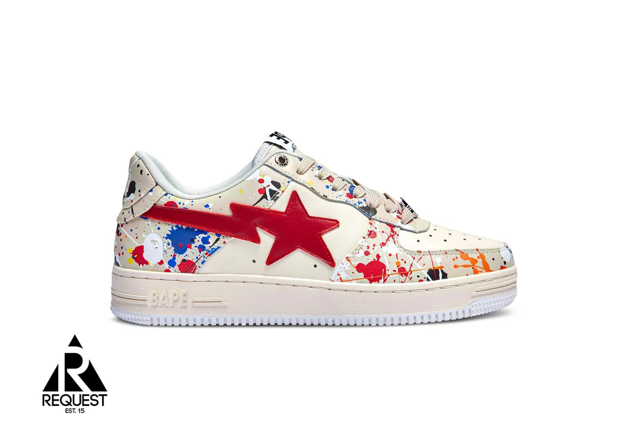 A Bathing Ape Bape Sta "Paint Beige"