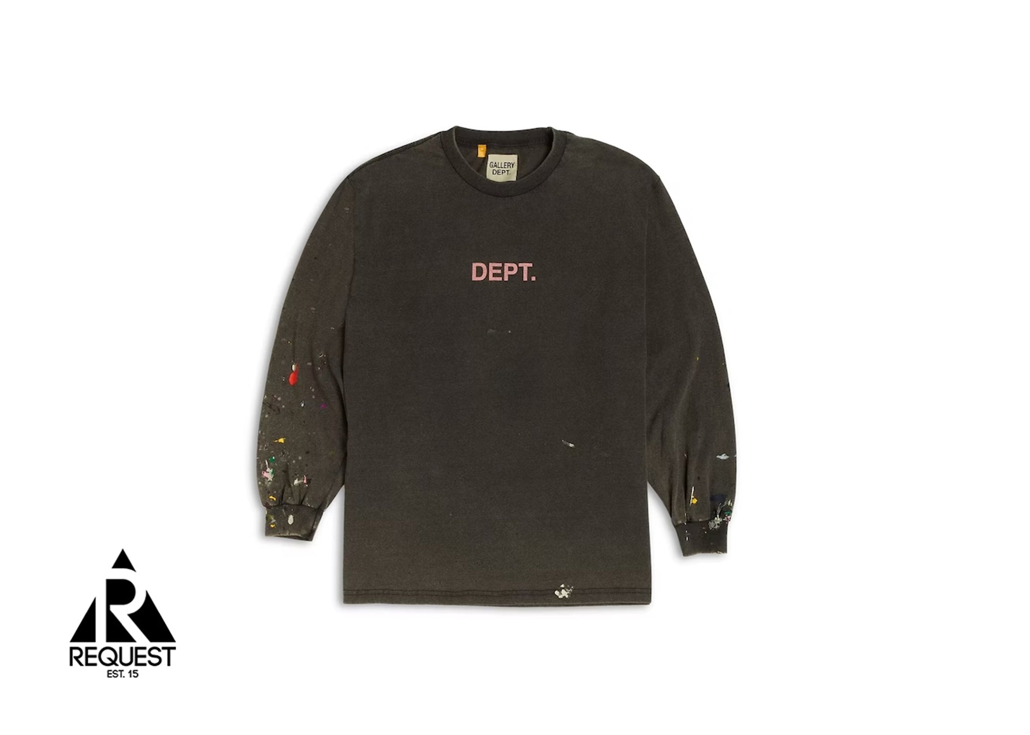 Gallery Dept. Paint Splatter L/S Tee "Black"