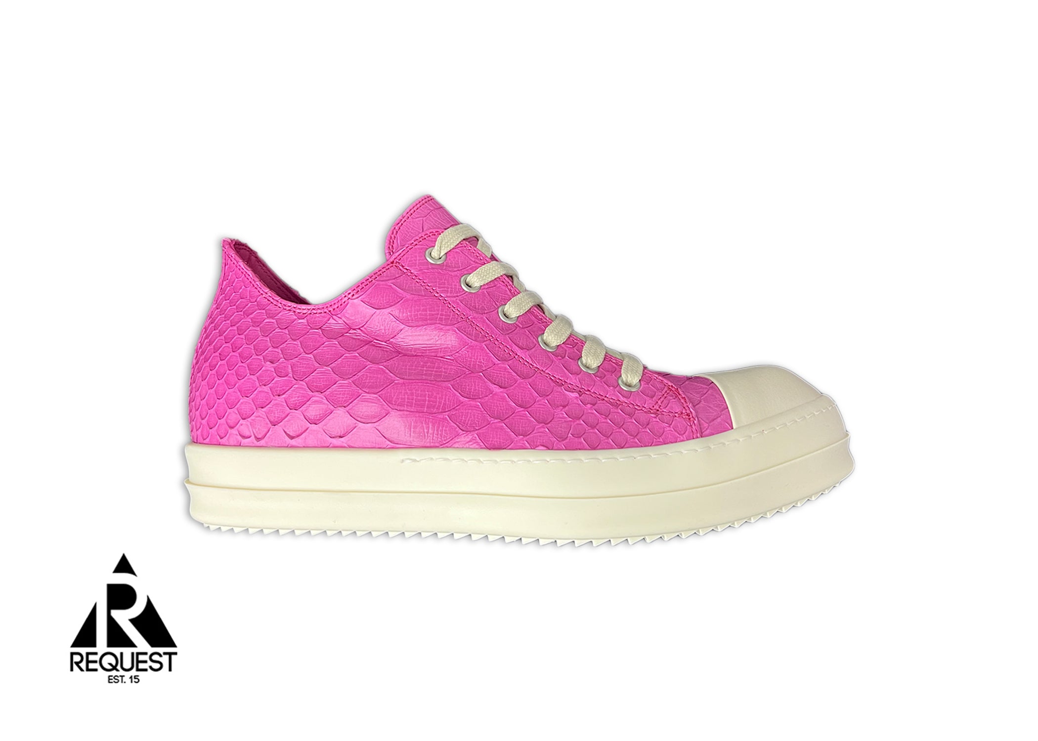 Rick Owens Ramones Low "Pink Snakeskin"