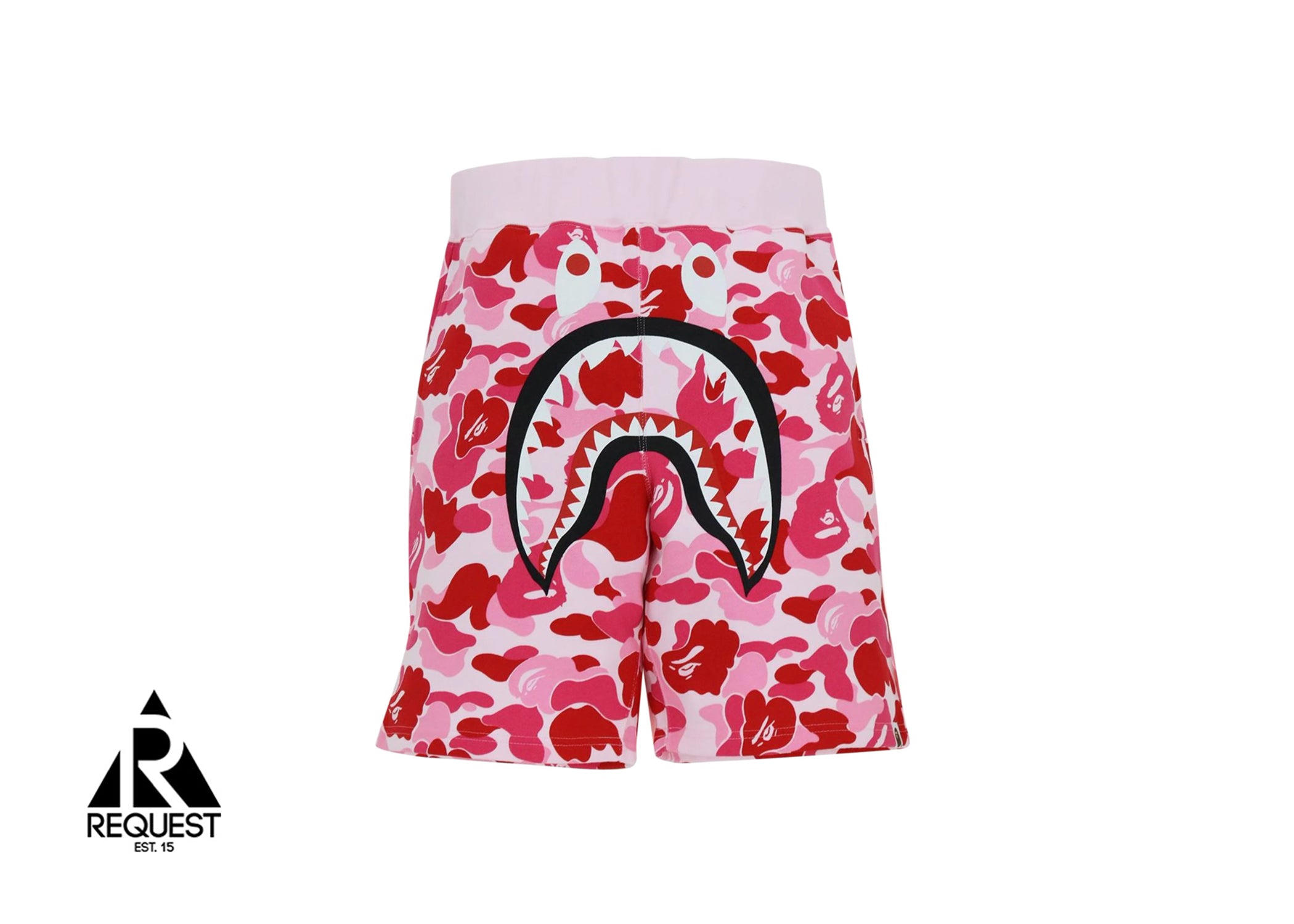 A Bathing Ape ABC Camo Shark Shorts "Pink"