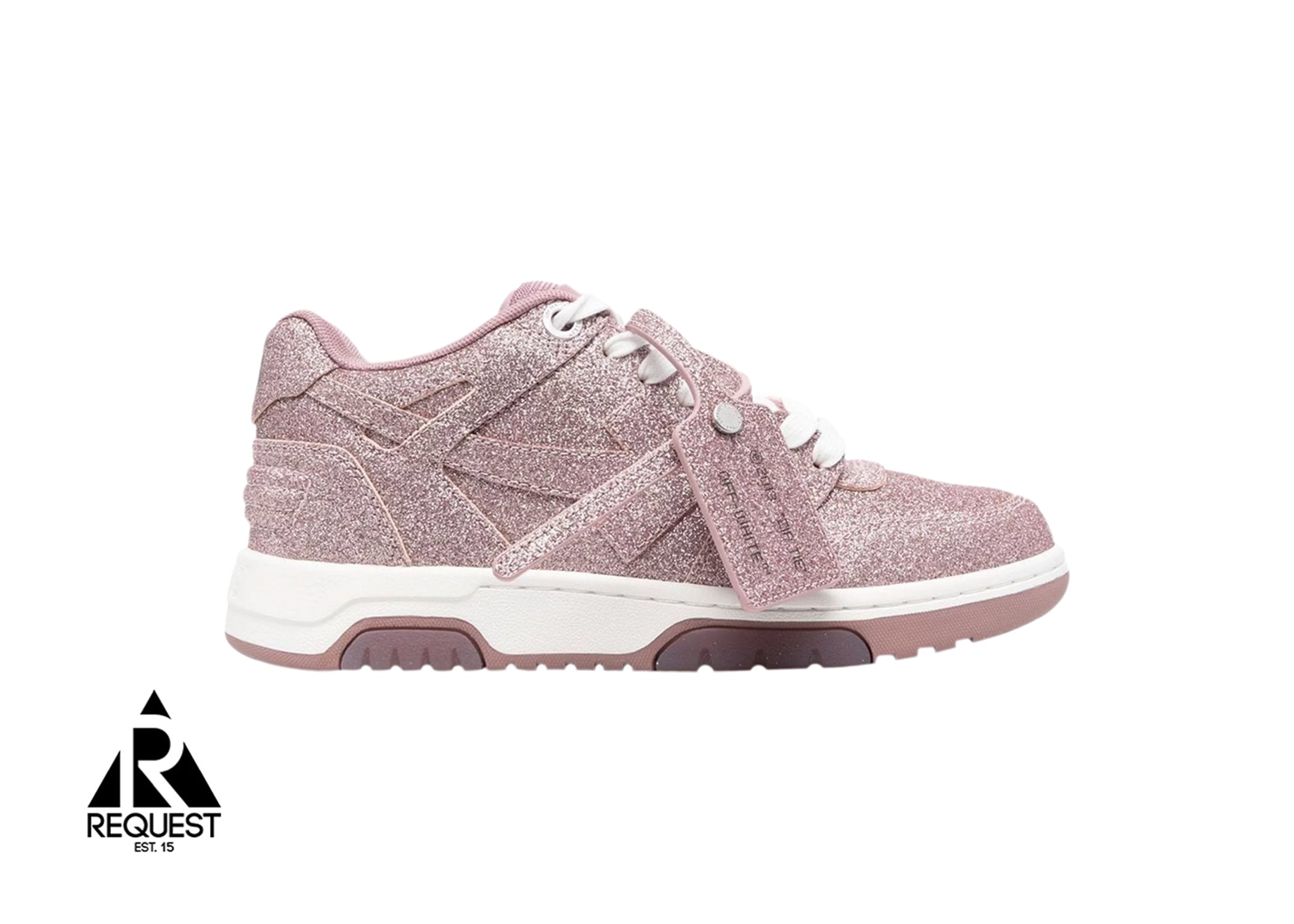 Off White Out Of Office “Pink Glitter”