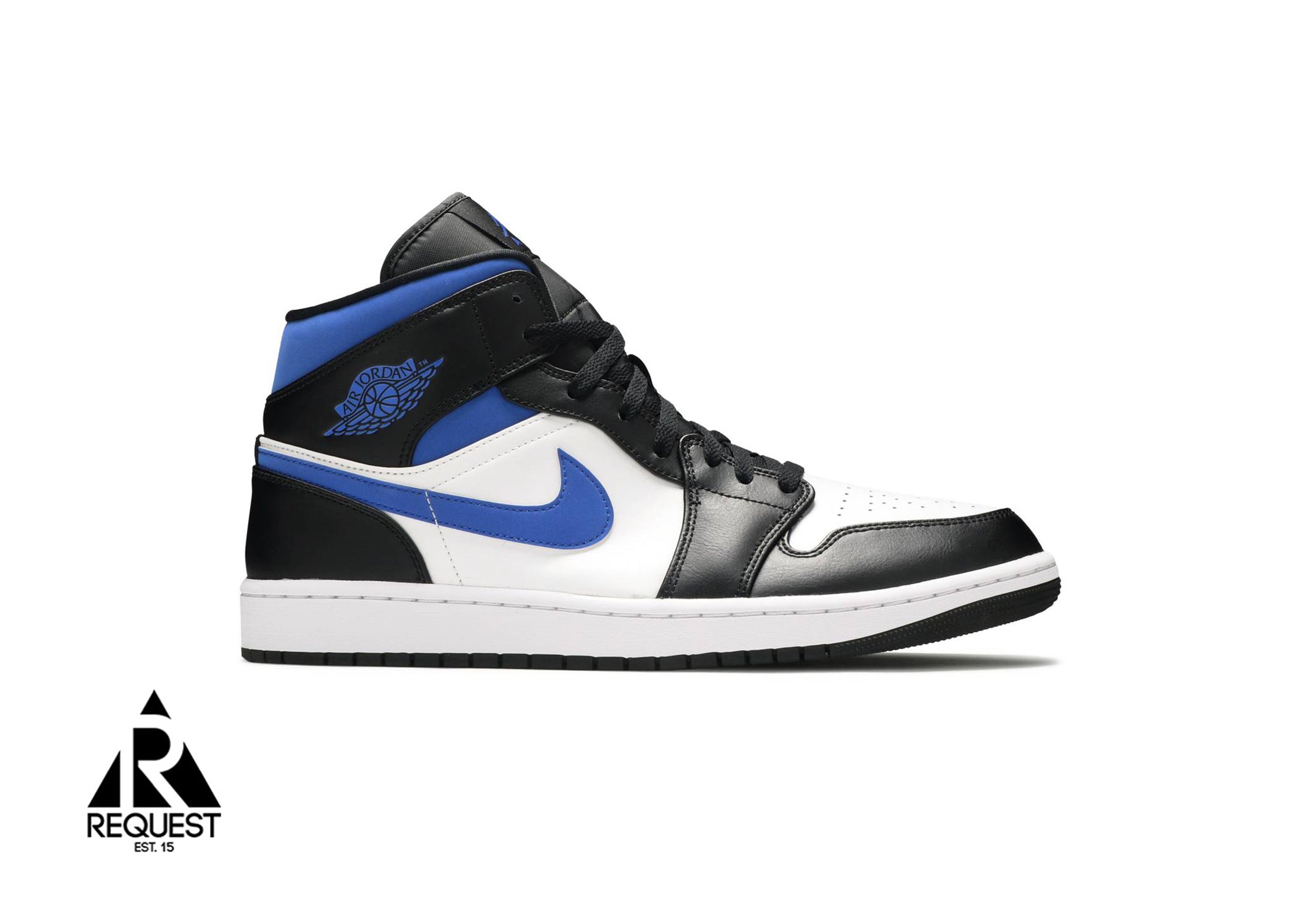 Air Jordan 1 Retro Mid “White Black Racer Blue”