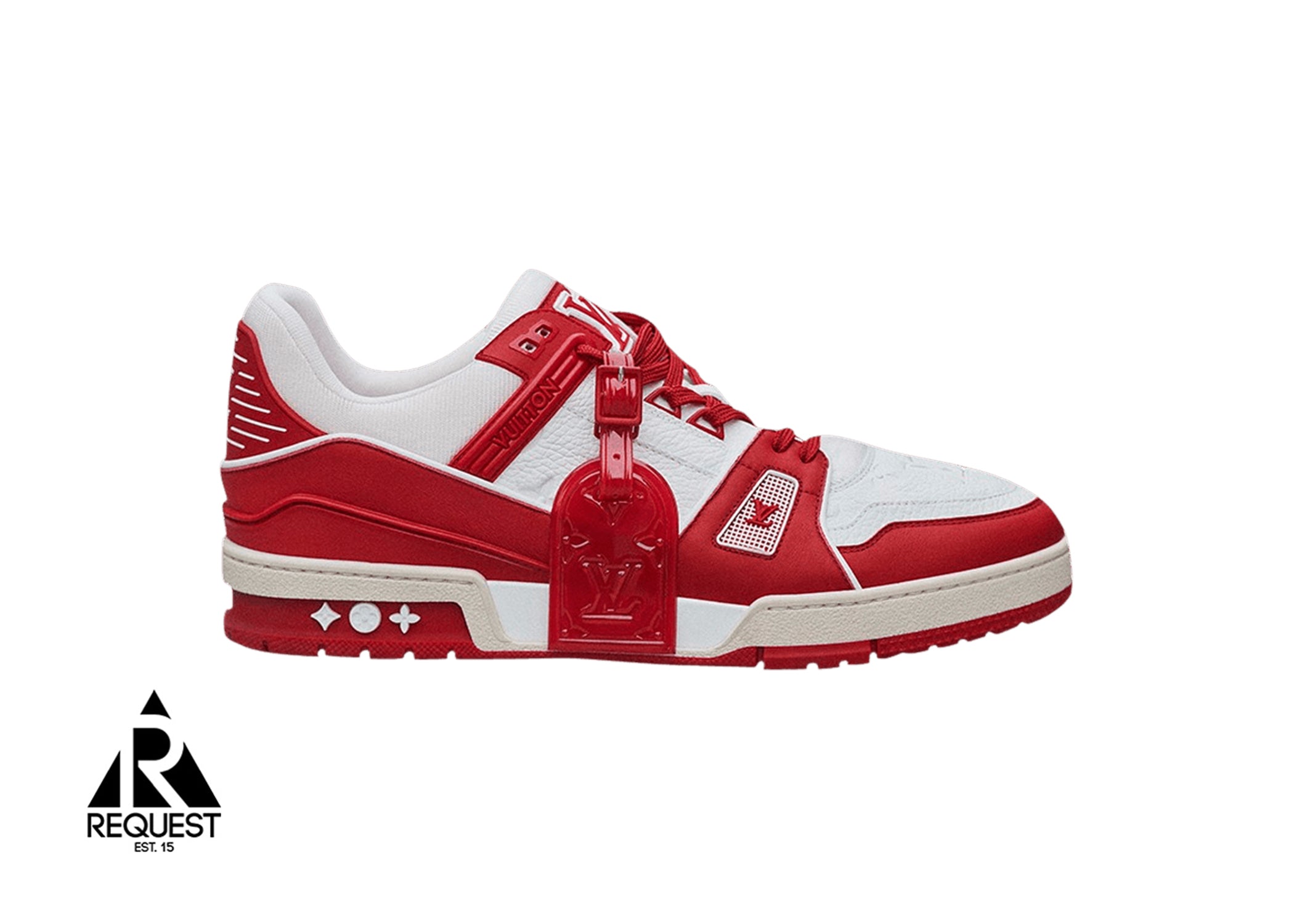louis vuitton trainer sneaker red