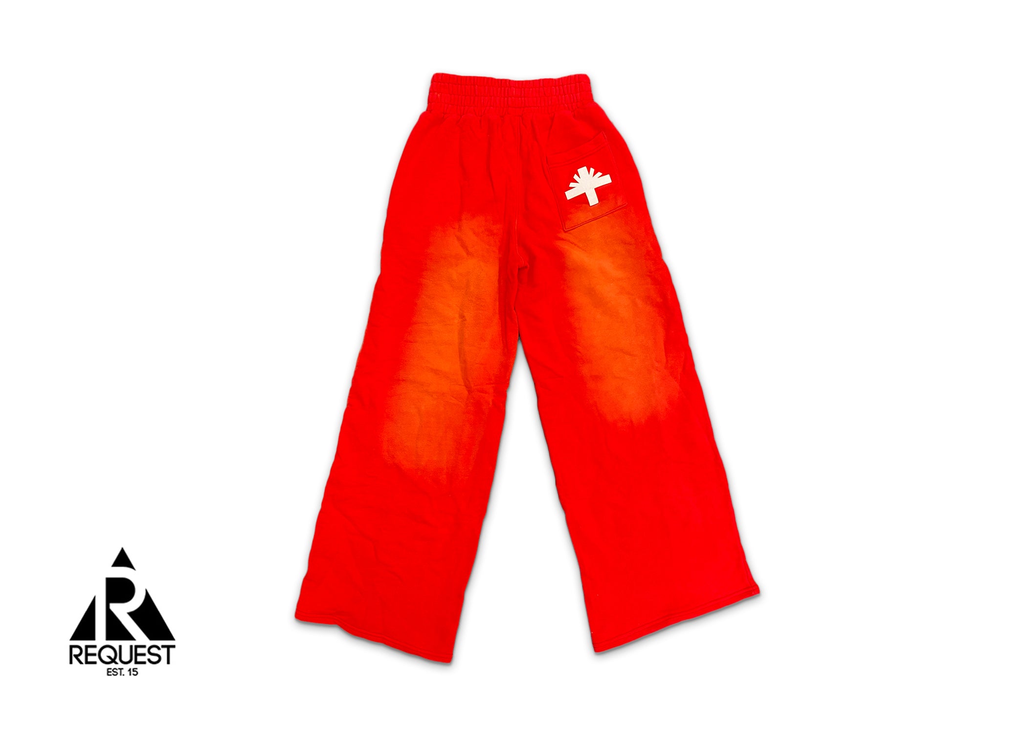 Vertabrae Wide Leg Sweatpants "Red"