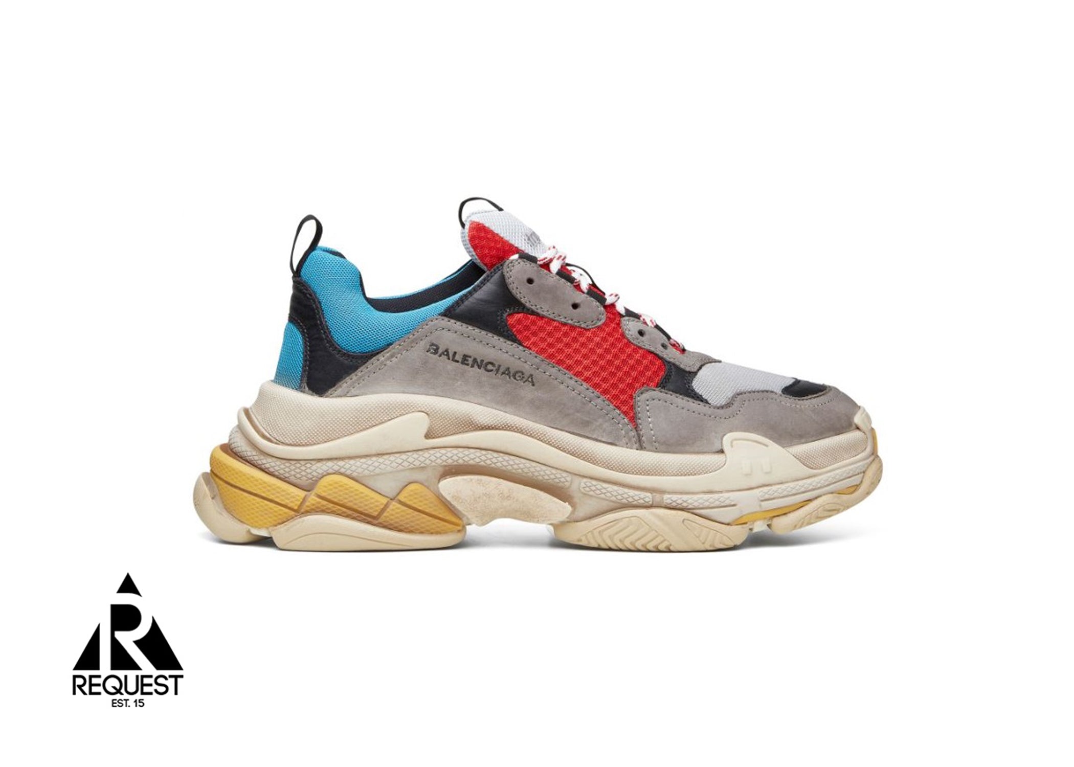 Balenciaga Triple S “S Grey Red Blue”