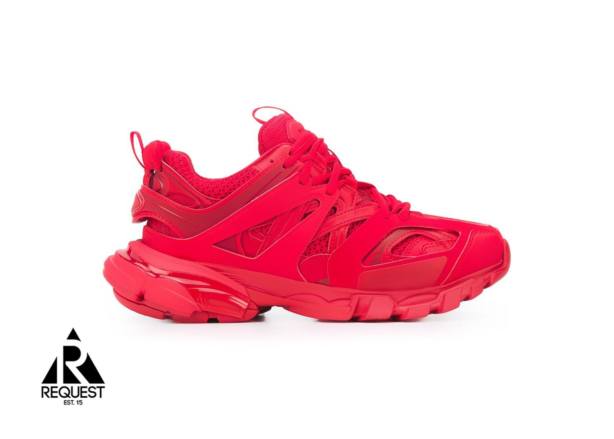 red balenciaga shoes track