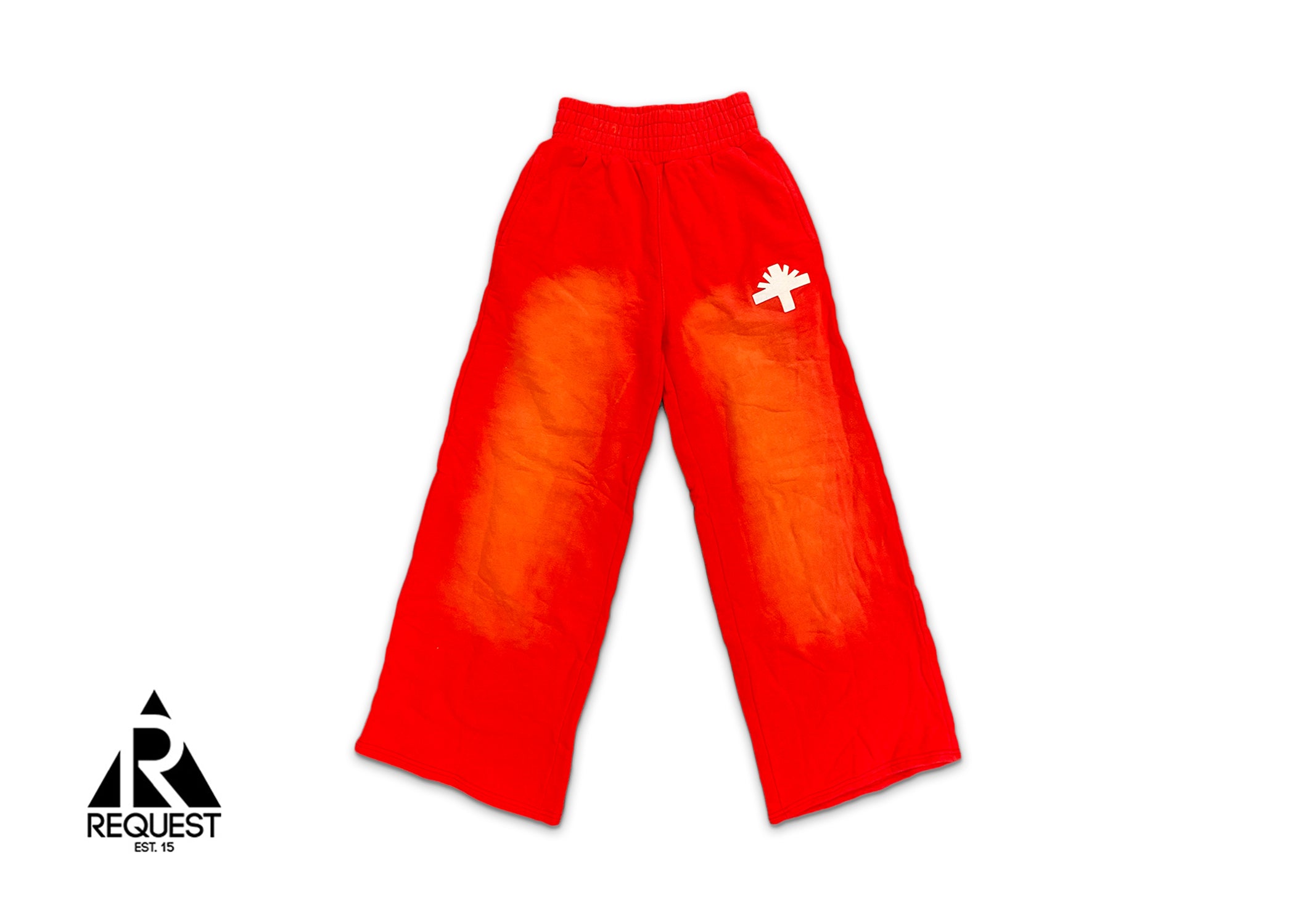 Vertabrae Wide Leg Sweatpants "Red"