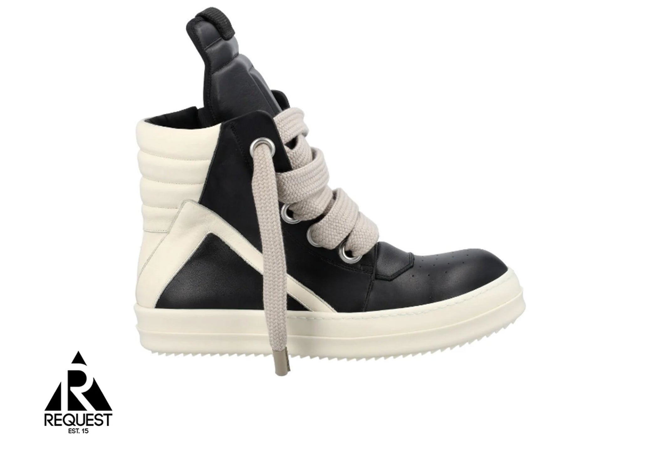 Rick Owens GeoBasket Jumbo "Black Milk"