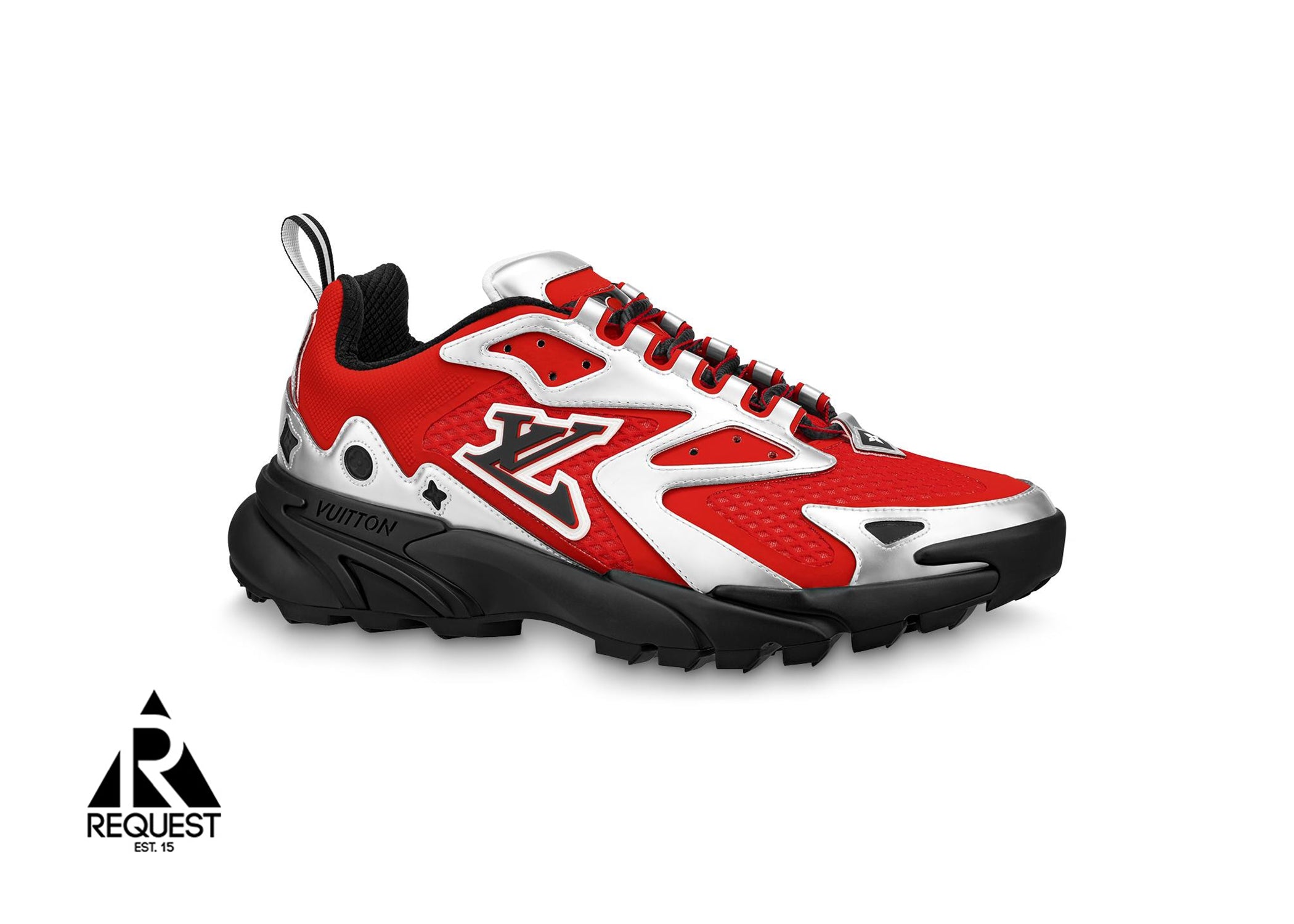 Louis Vuitton 1AA396 LV Runner Tatic Sneaker, Red, 5.5