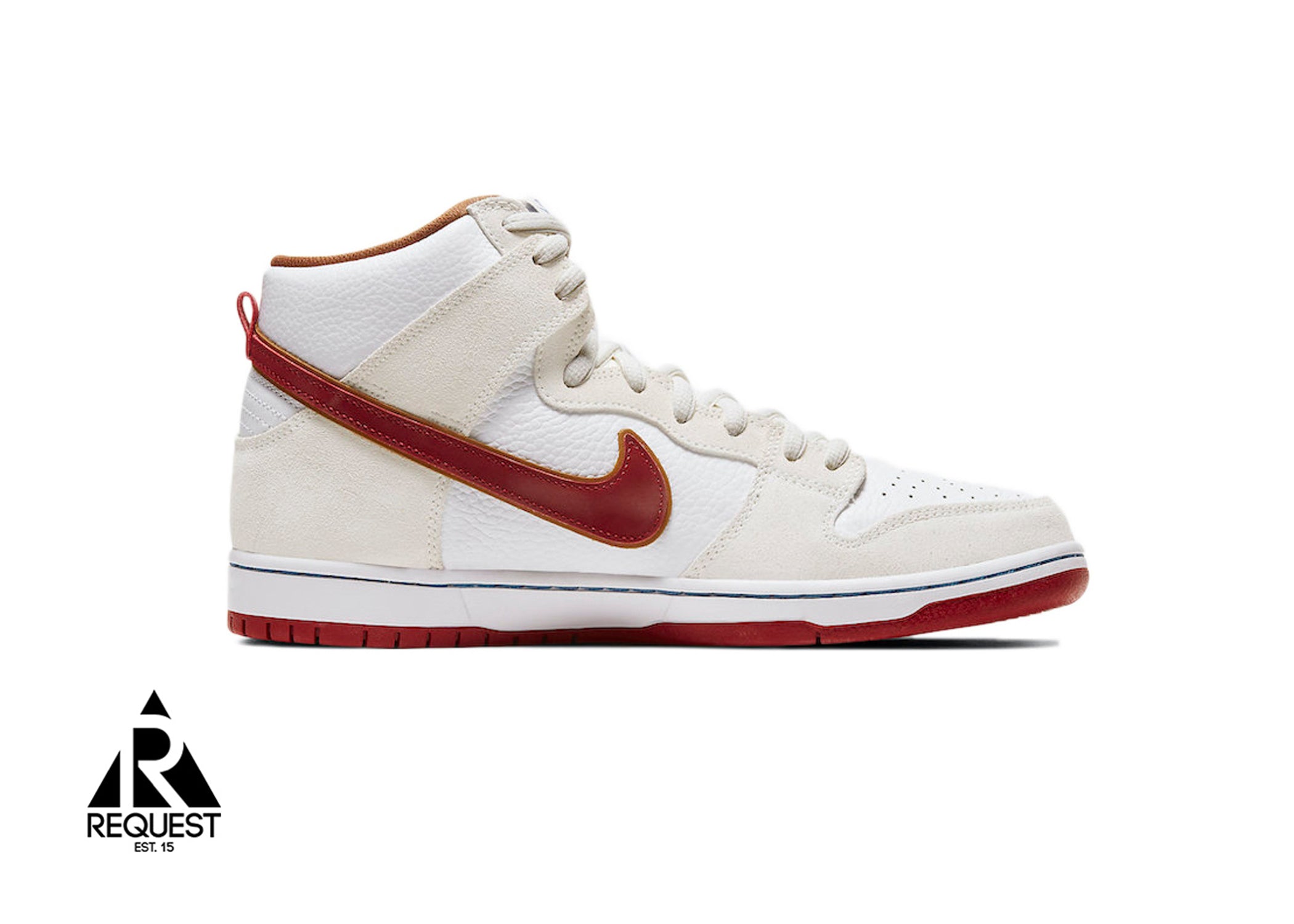 Nike SB Dunk High “Sail Bright Crimson”