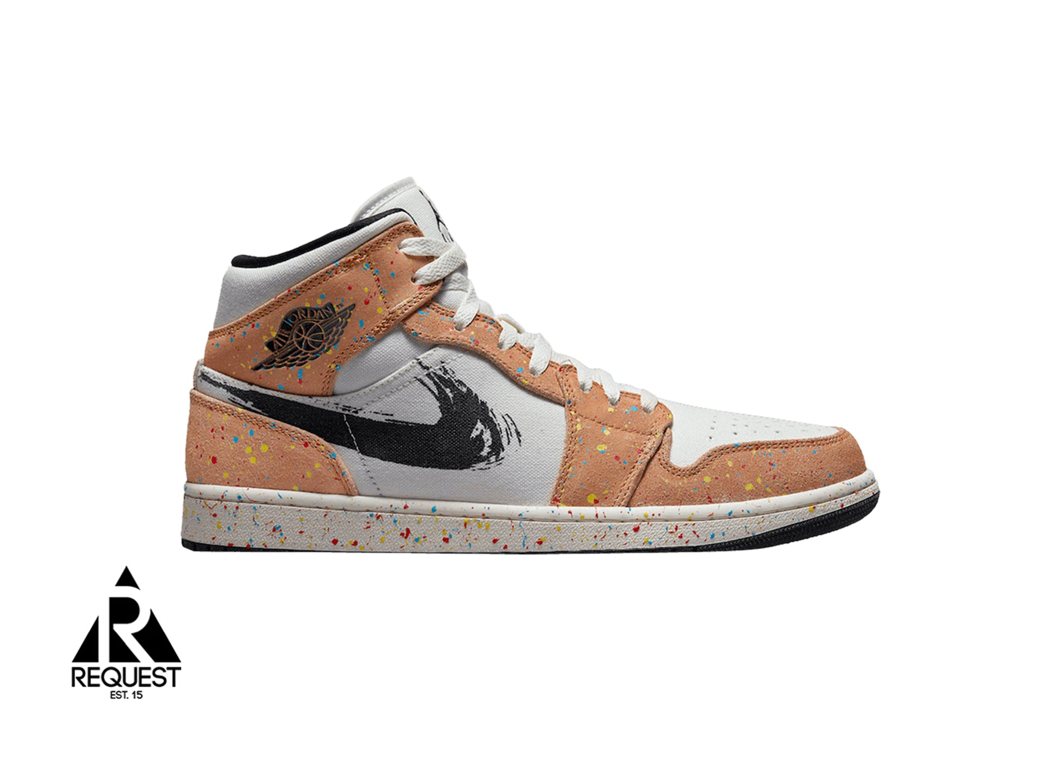 Air Jordan 1 Retro Mid “Brushstroke Paint Splatter”