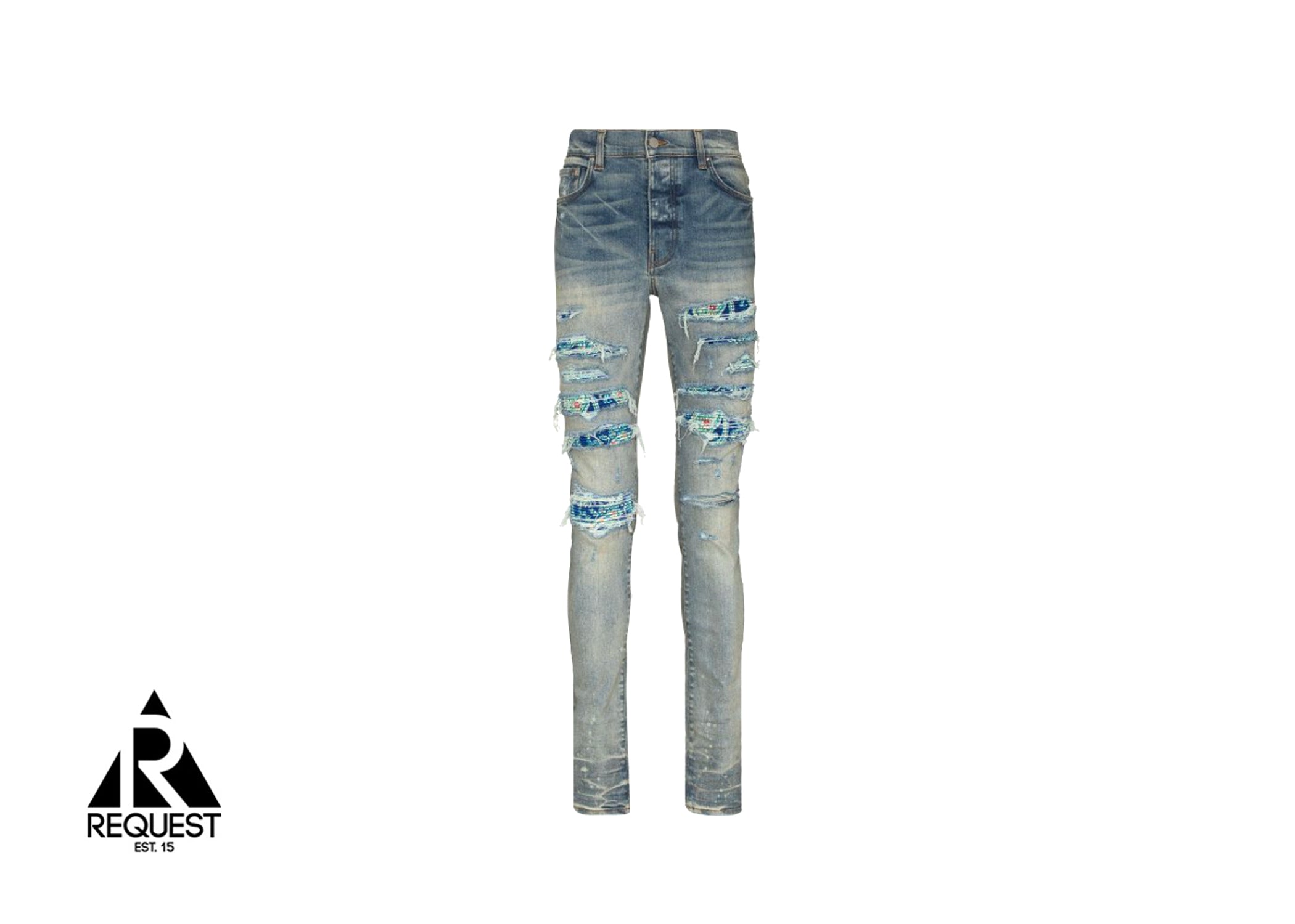 Amiri Silk PJ Thrasher Denim "Clay Indigo"