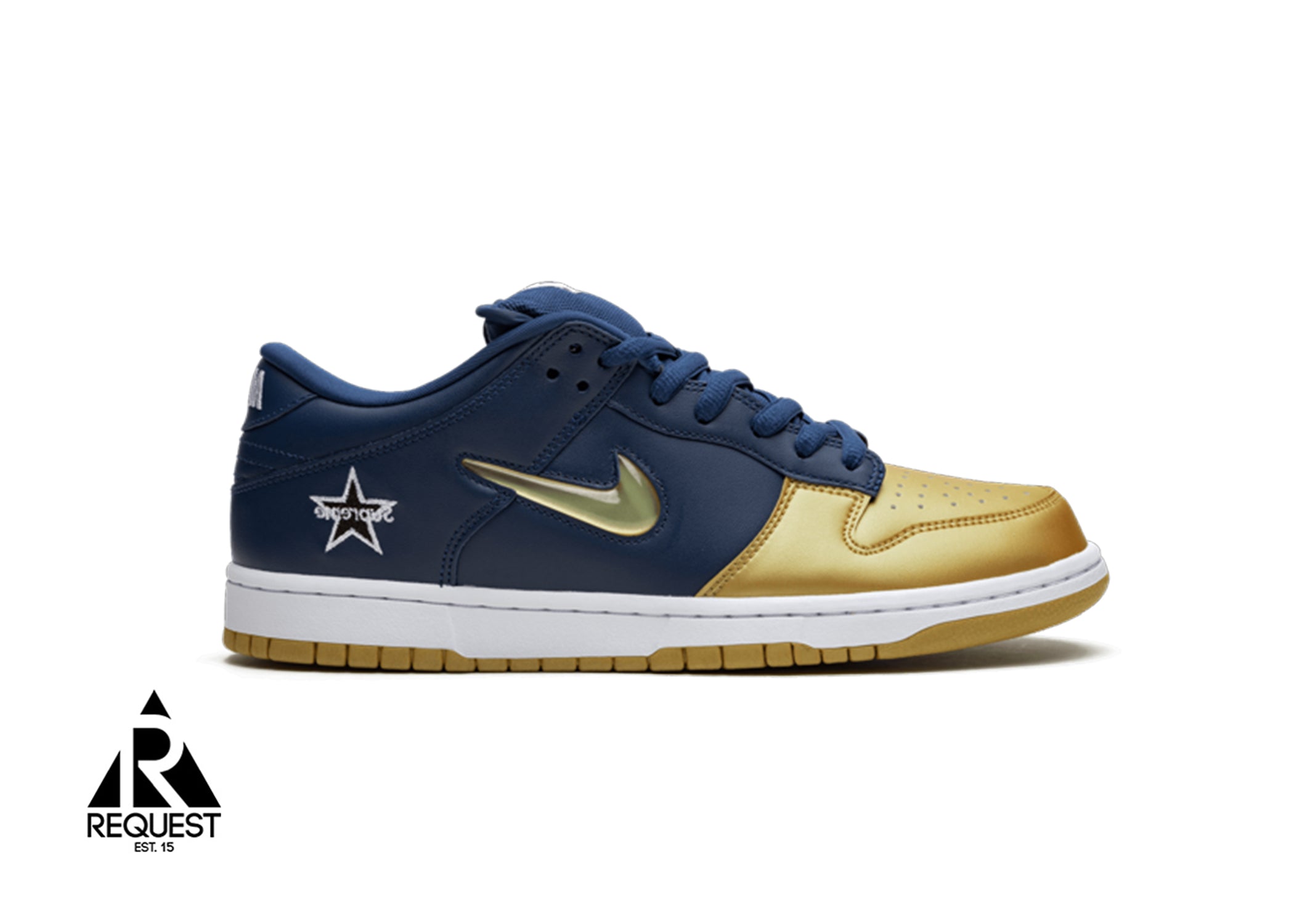 Nike SB Dunk Low “Supreme Jewel Swoosh Navy ”