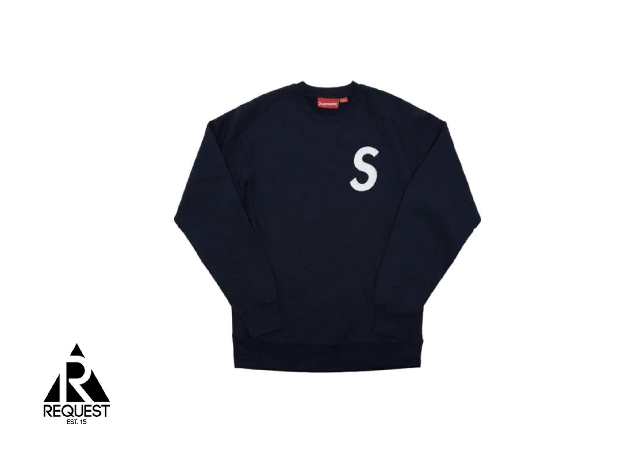Supreme S Logo Crewneck Navy