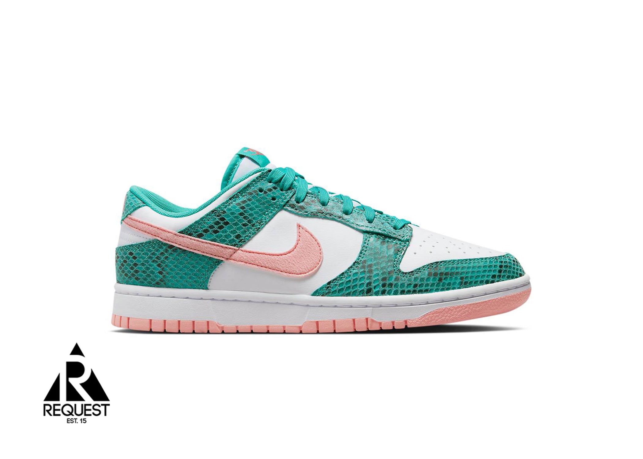 Nike Dunk Low "Snakeskin Washed Teal Bleached Coral"