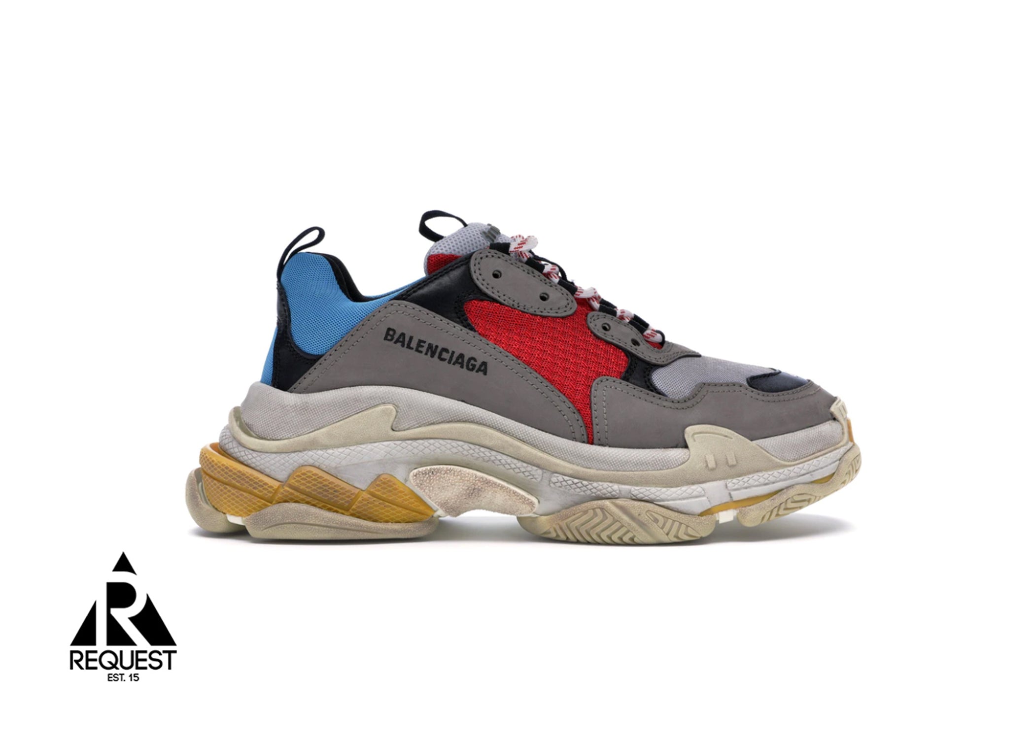 Balenciaga Triple S “Grey Blue & Red”