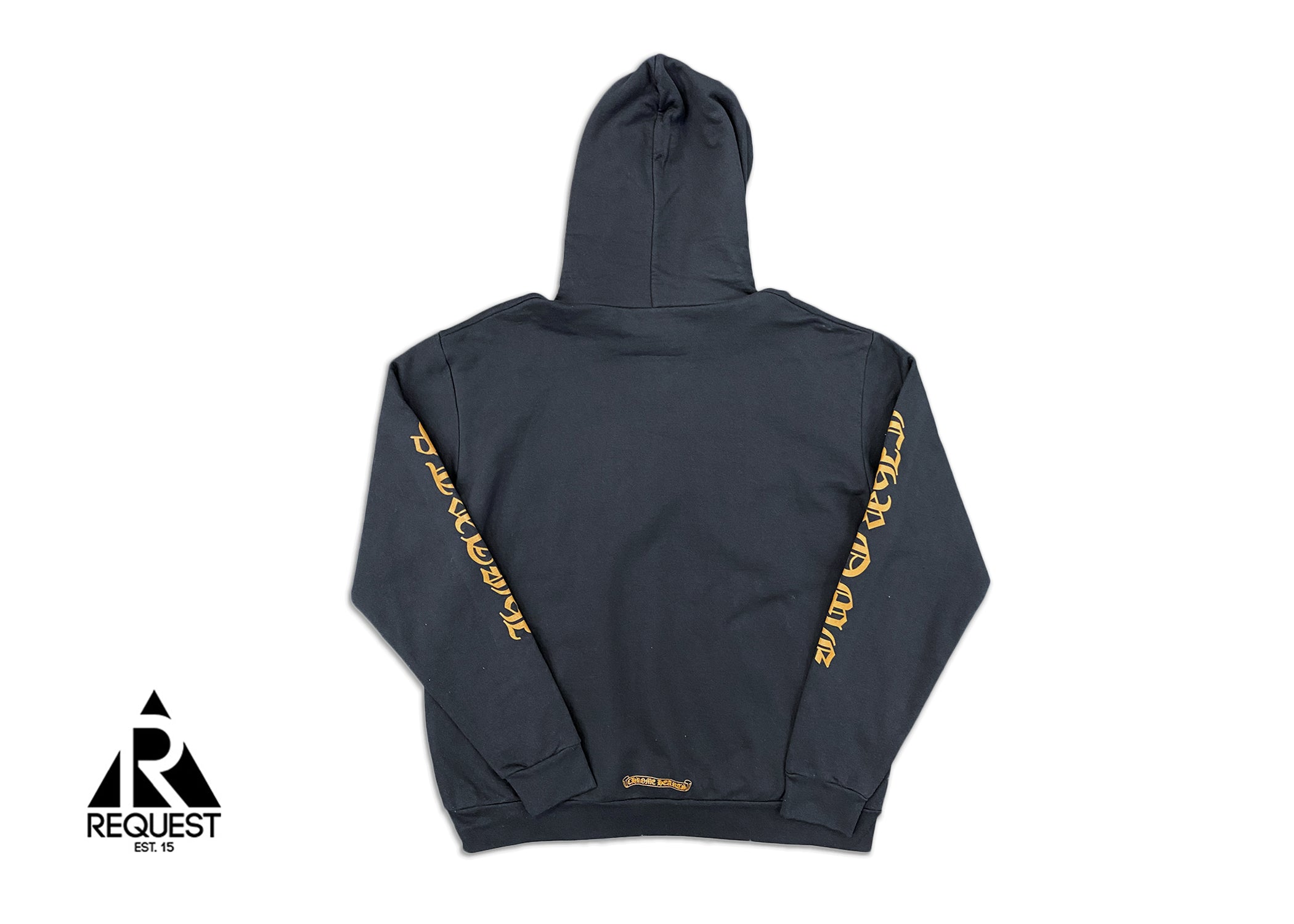 Chrome Hearts Vertical Logo Hoodie "Black Brown"