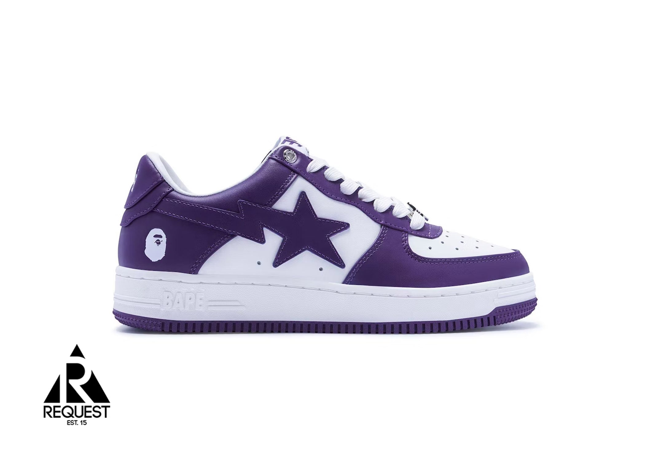 A Bathing Ape Bapesta "White Purple"