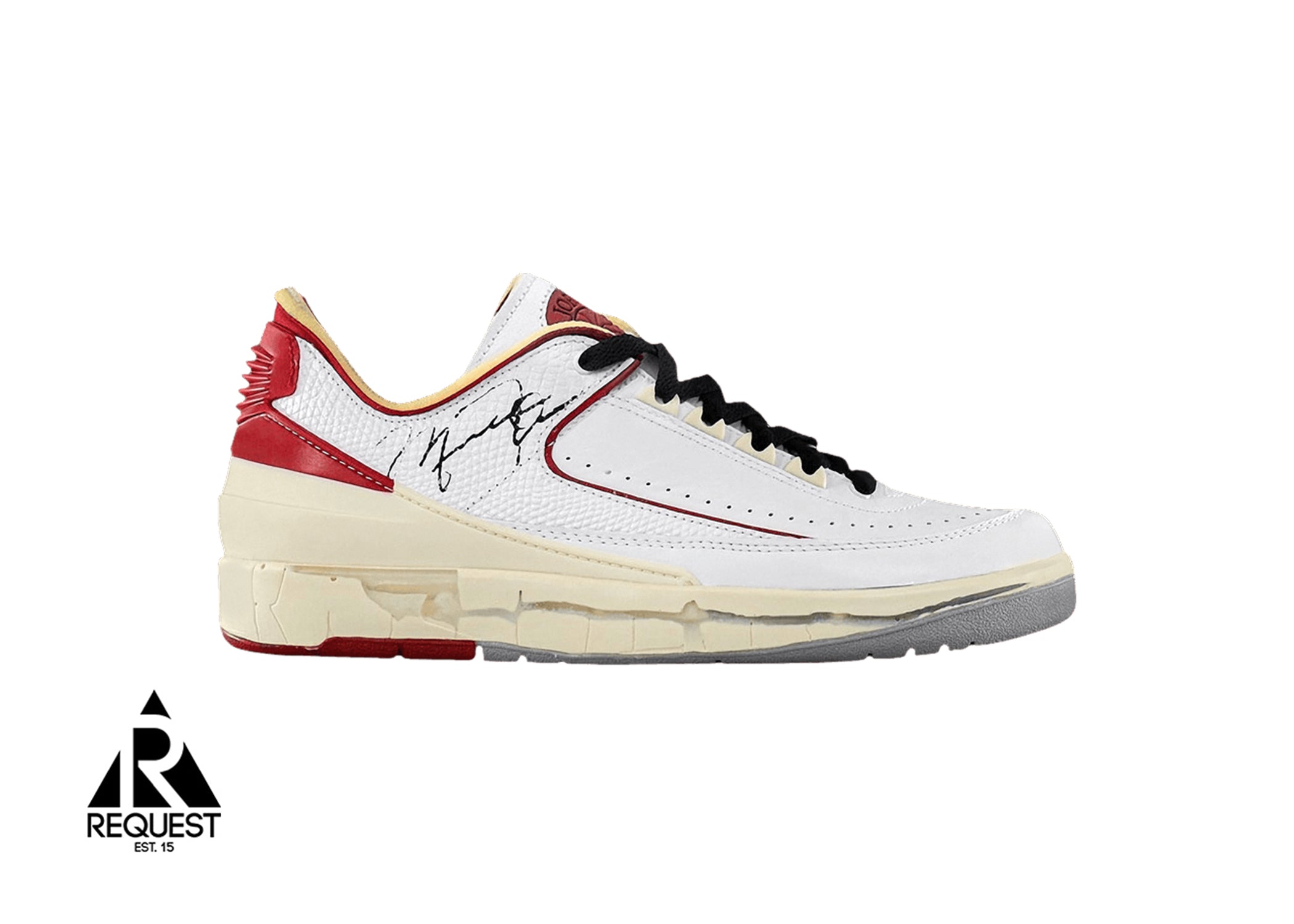 Off White Jordan 2 Retro Low "White Red"