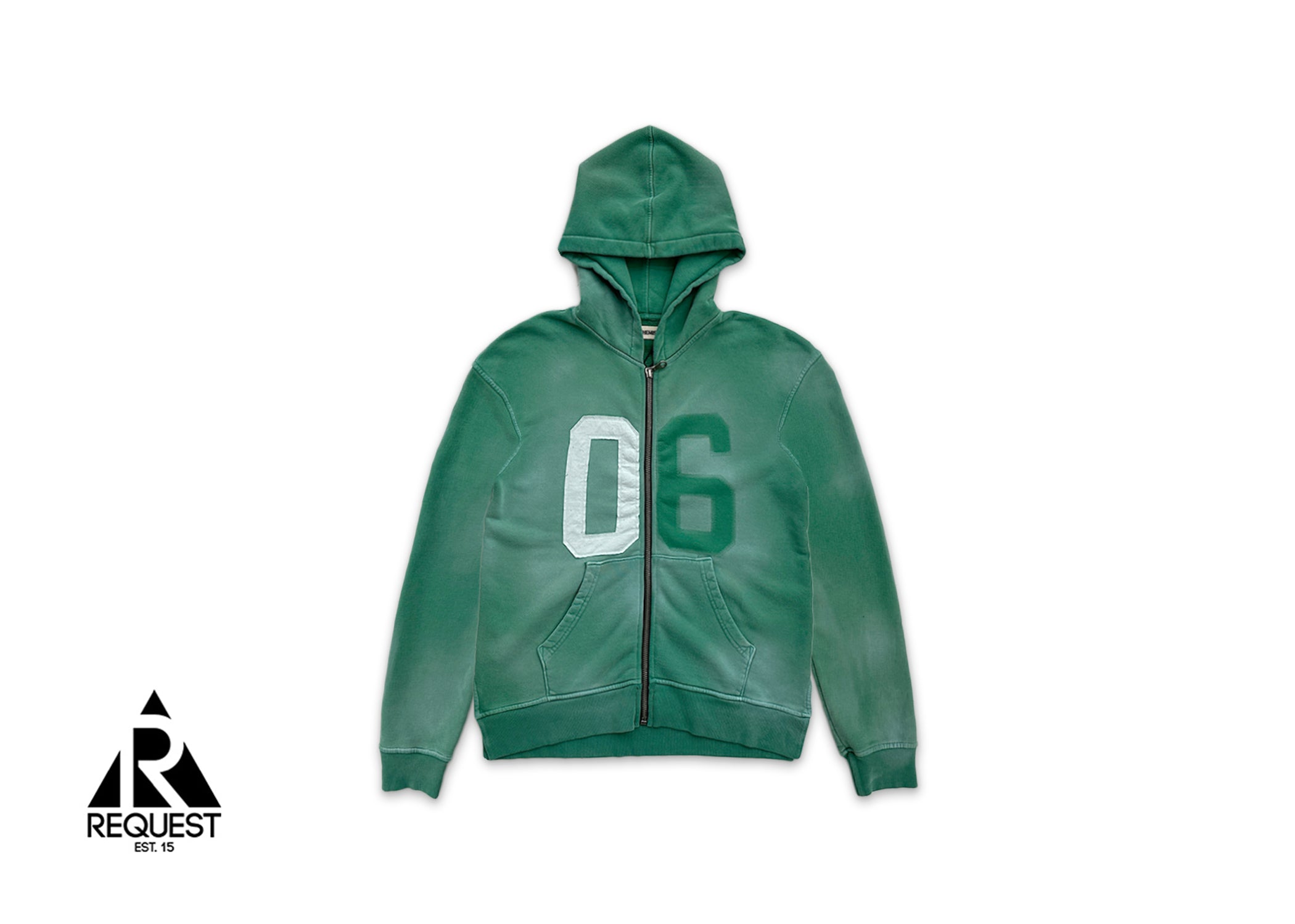 Philip Zip Up Hoodie "Bright Green"