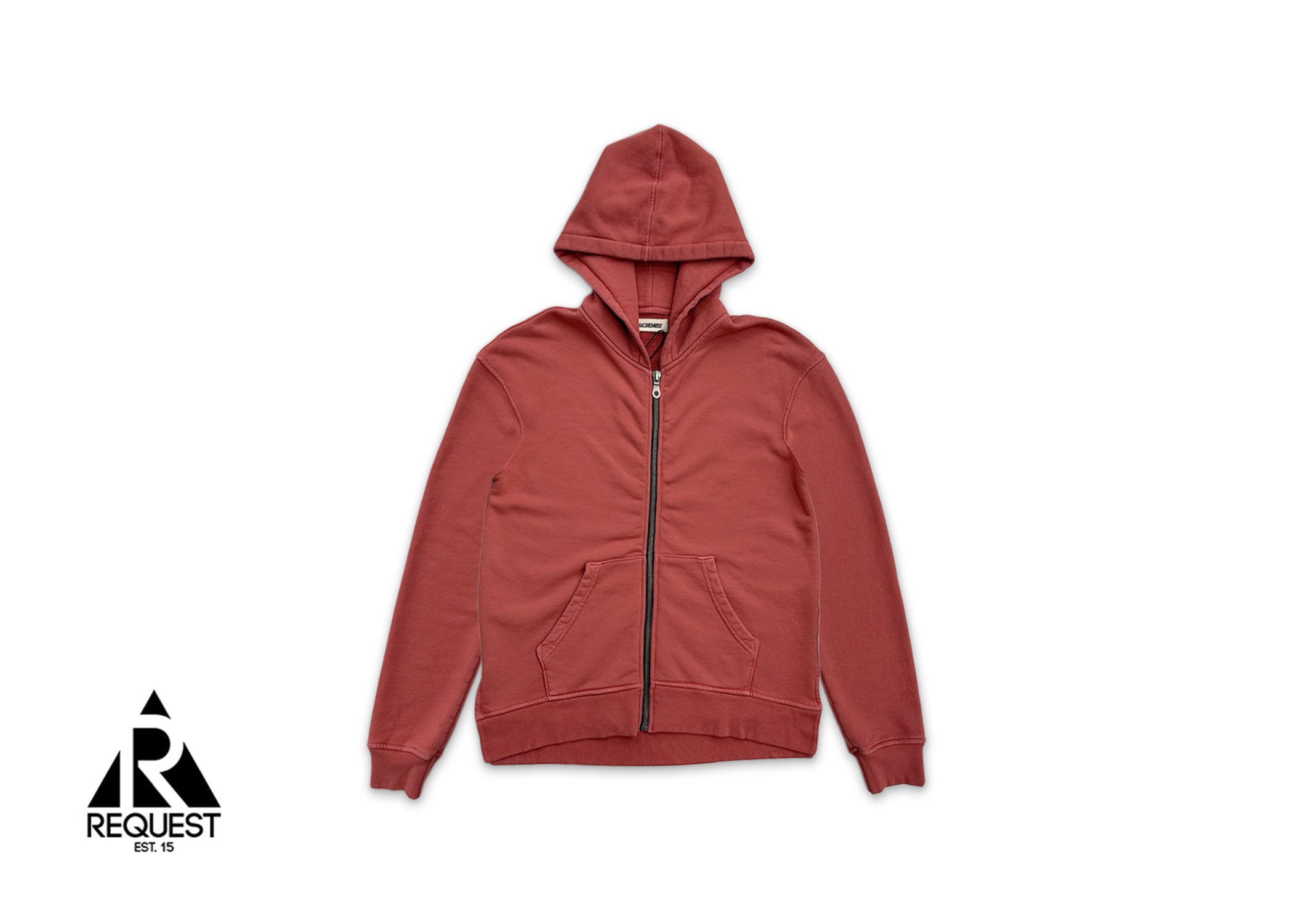 Philip Zip Up Hoodie "Aged Red"