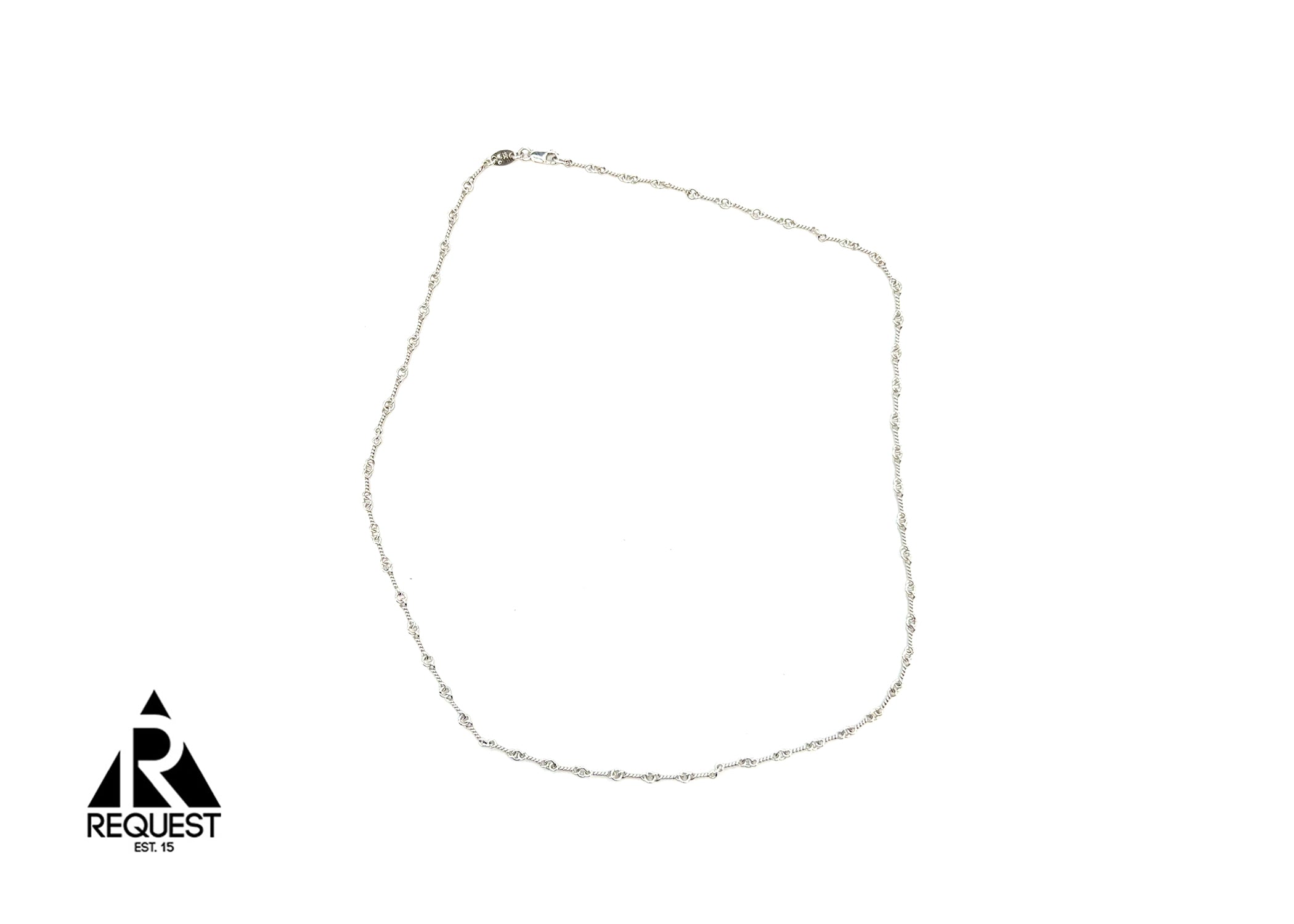 Chrome Hearts Twist Necklace "White Gold"