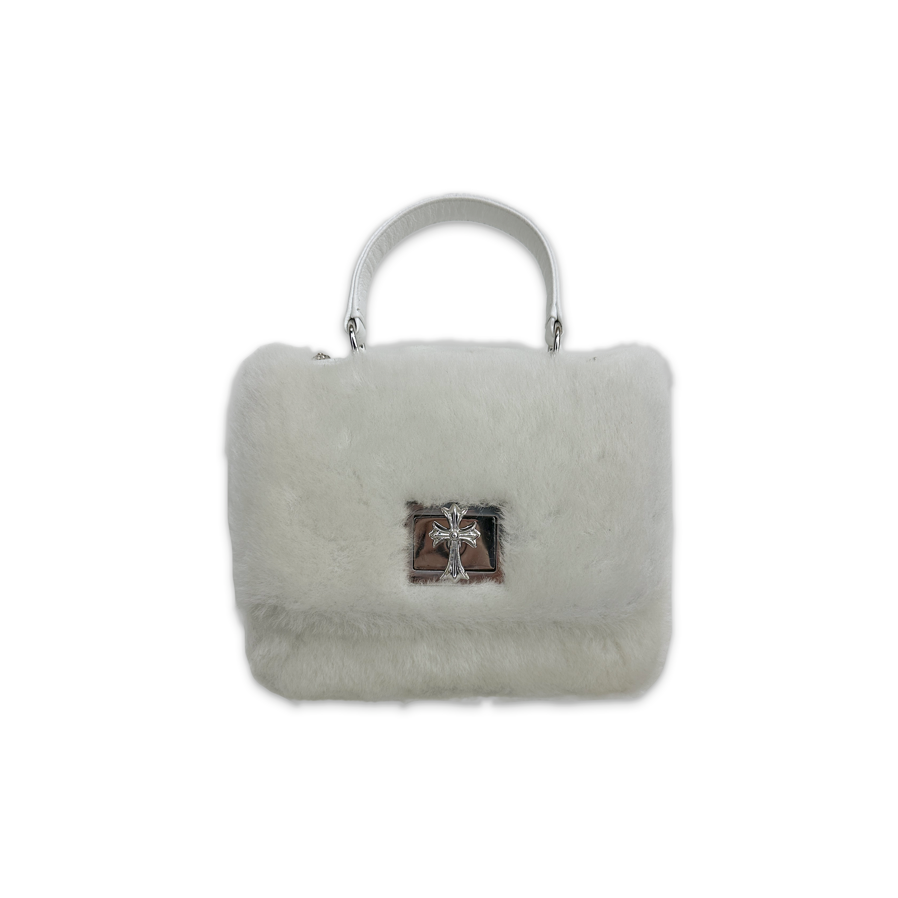 Grow Up White Fur Bag "White"
