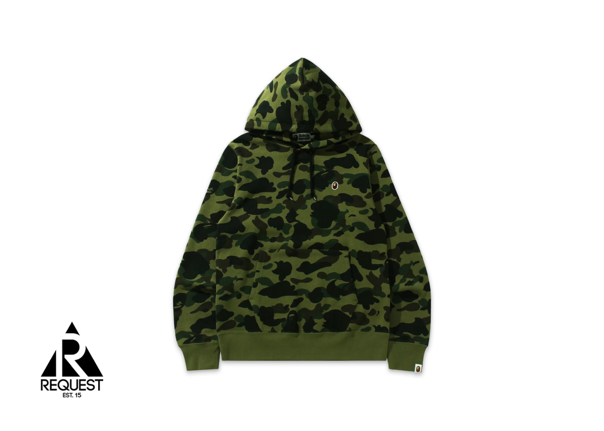 A Bathing Ape BAPE 1st Camo One Point Pullover Hoodie "Green"