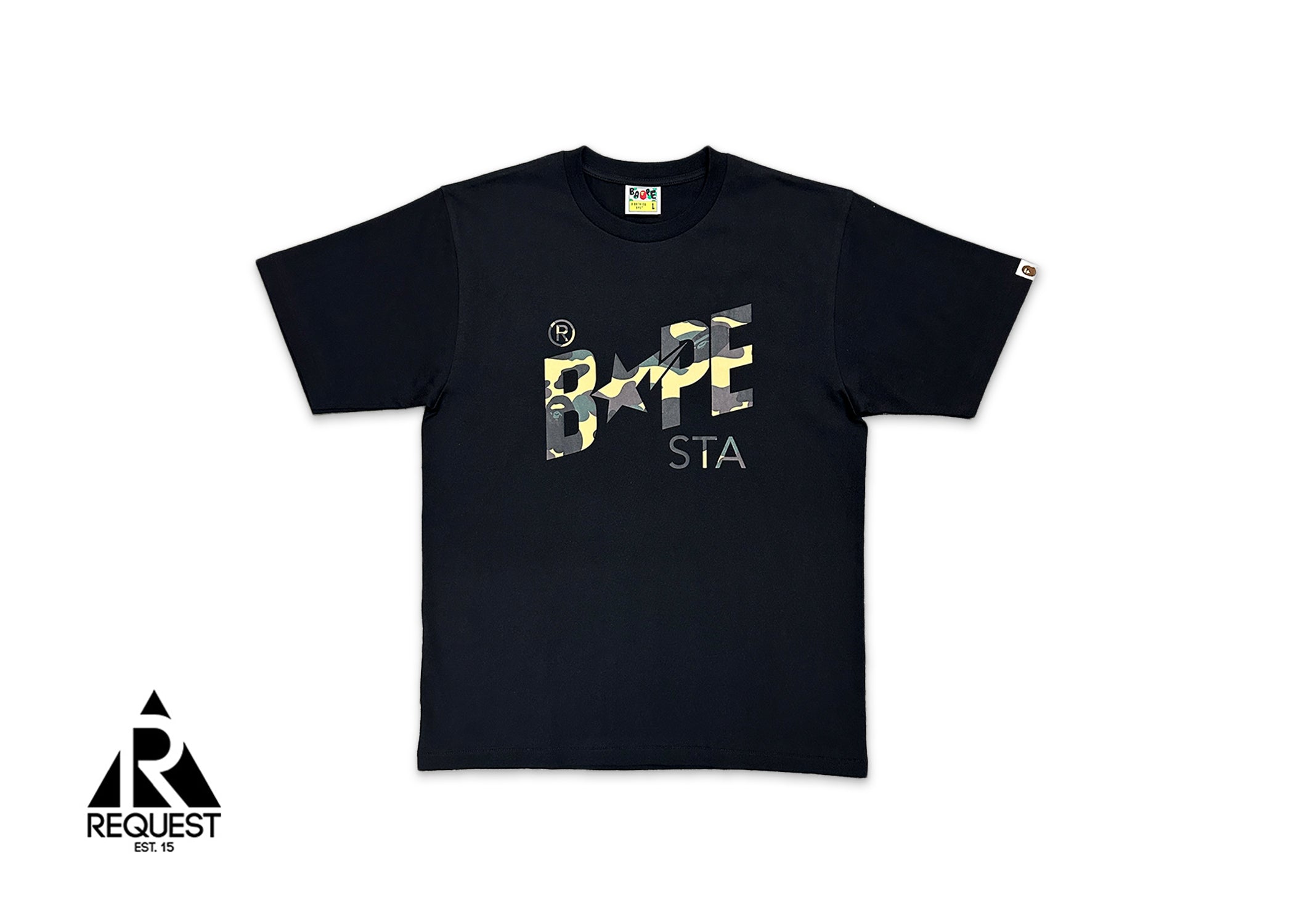 Yellow 1st Camo STA Logo Tee "Black"