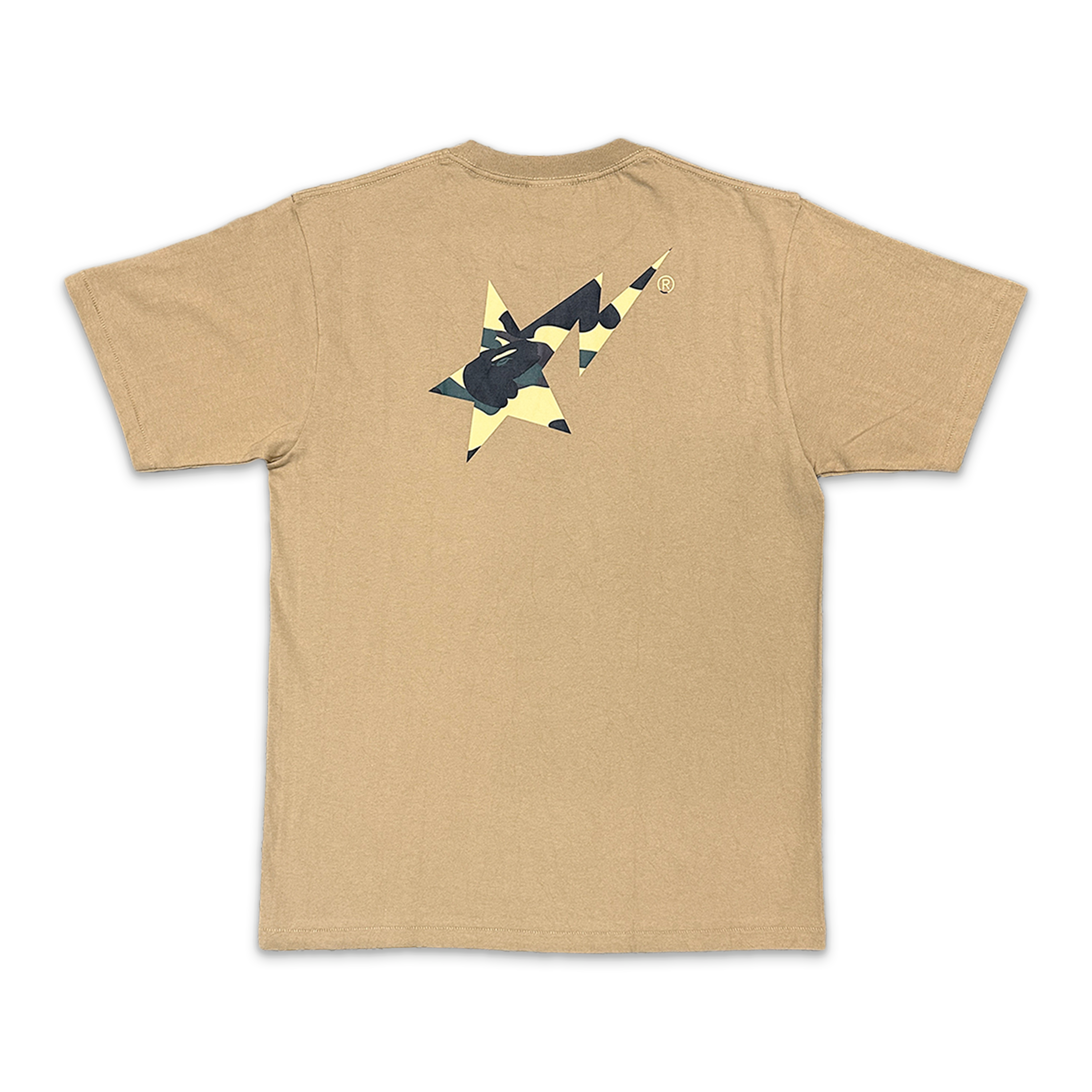 A Bathing Ape (BAPE), Yellow 1st Camo STA Logo Tee "Tan"