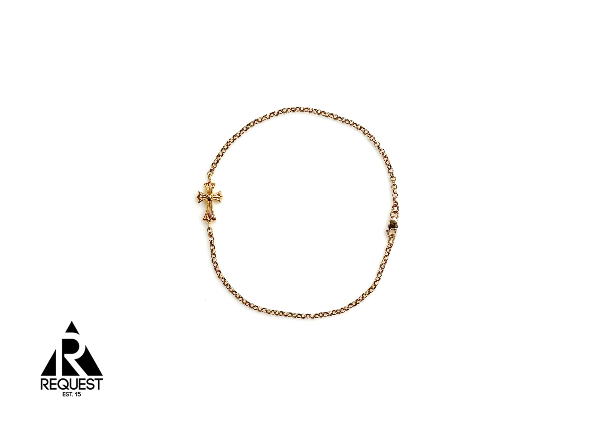 Cross Bracelet/Anklet "22K Gold"