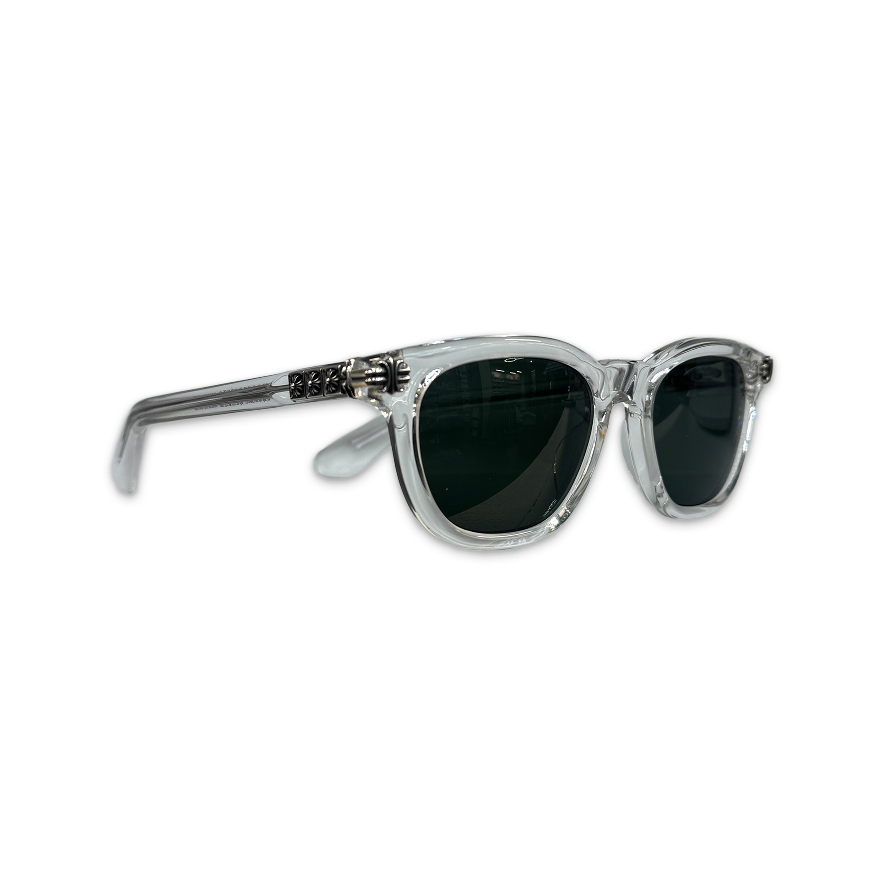 Chrome Hearts, Smoke Show Sunglasses "Clear/Silver"