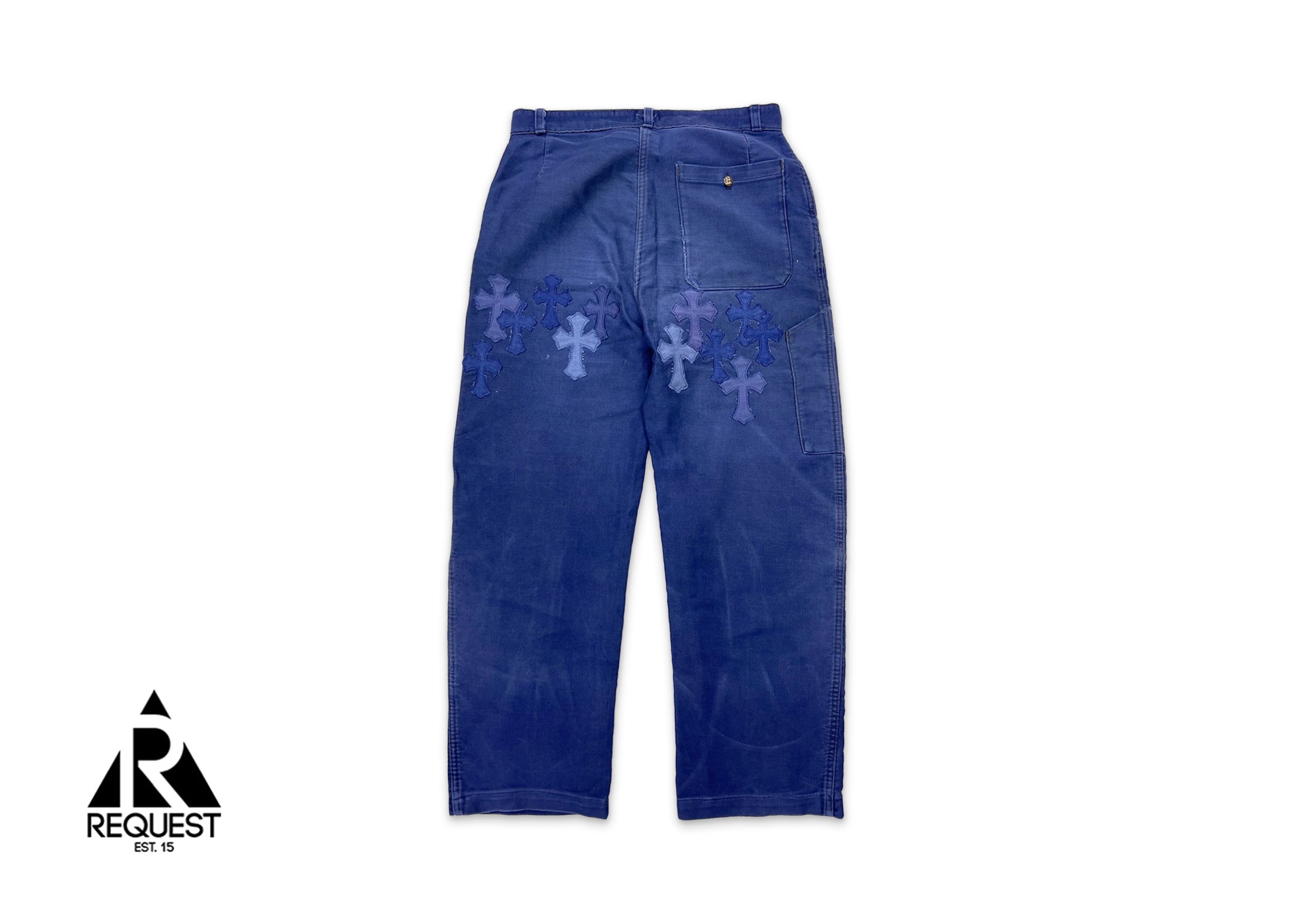 Cross Patch French Worker Pants "Blue"