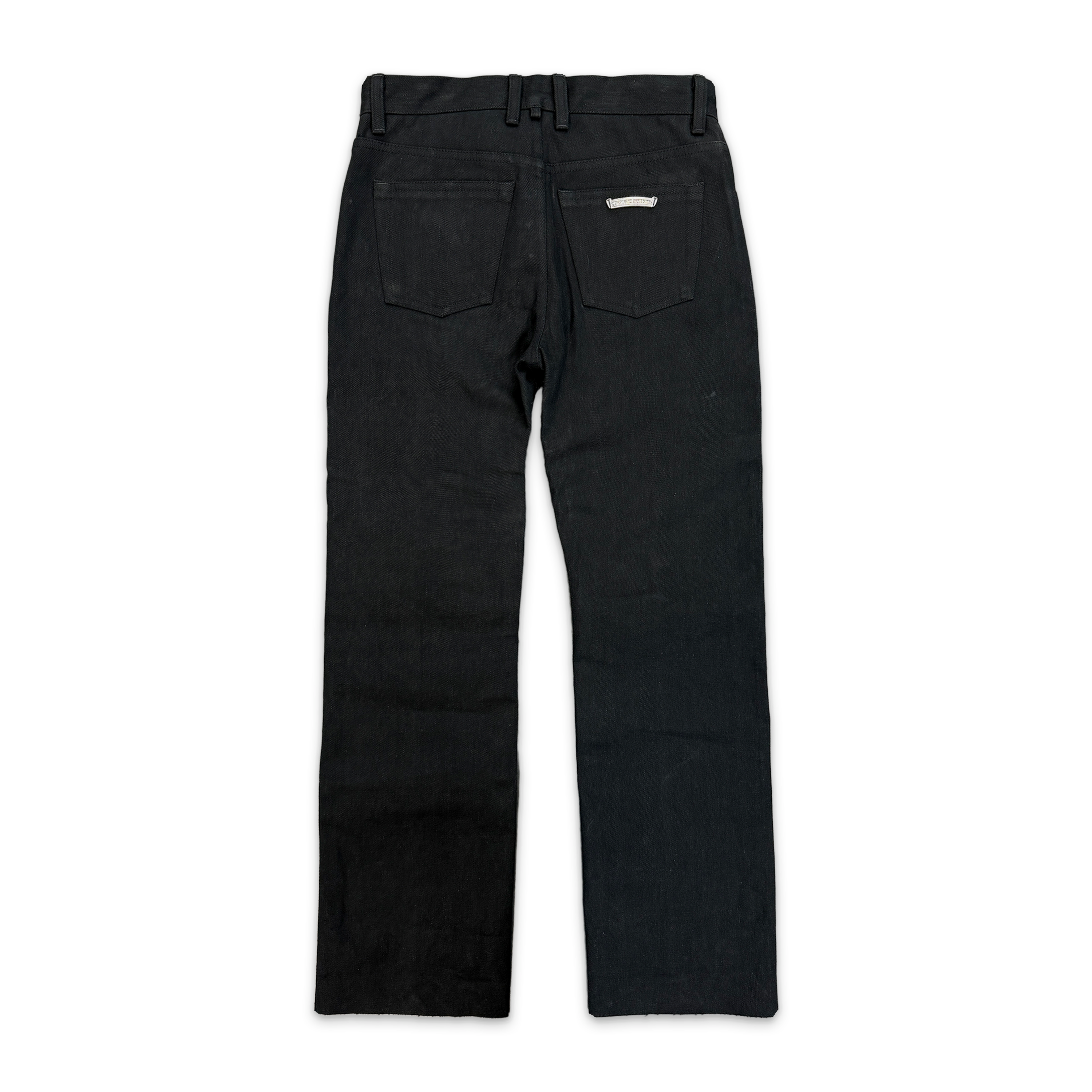 Chrome Hearts, Straight Leg Japanese Denim Jeans "Black"