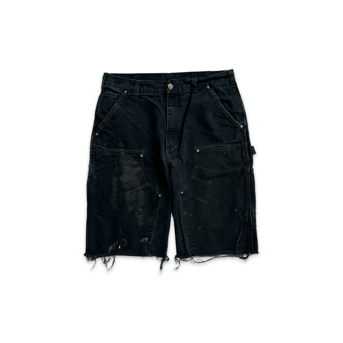 Carhartt Distressed Double Knee Carpenter Shorts "Black"