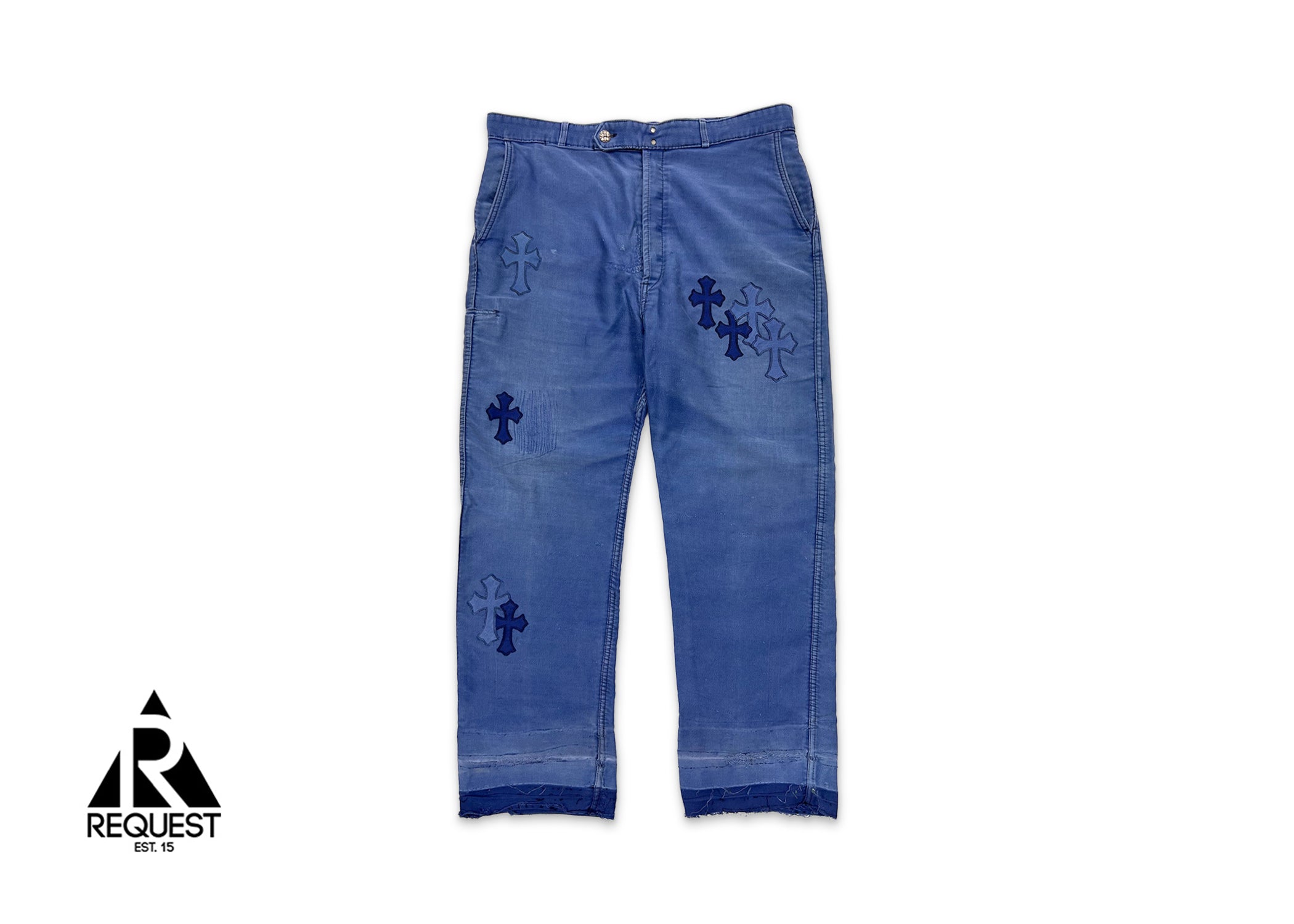 Chrome Hearts, Cross Patch French Worker Pants "Blue"