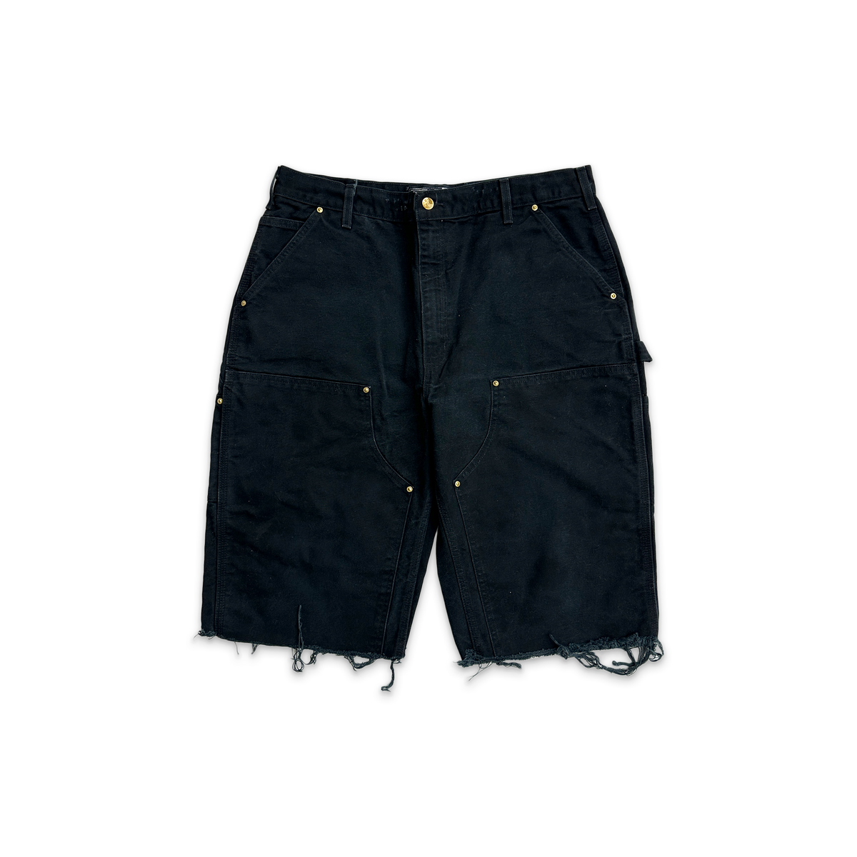 Carhartt Distressed Double Knee Carpenter Shorts "Black"