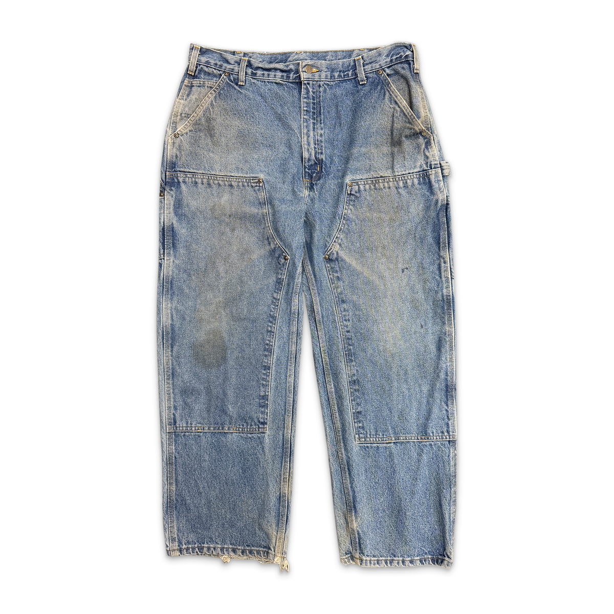 Carhartt Distressed Denim Carpenter Blue